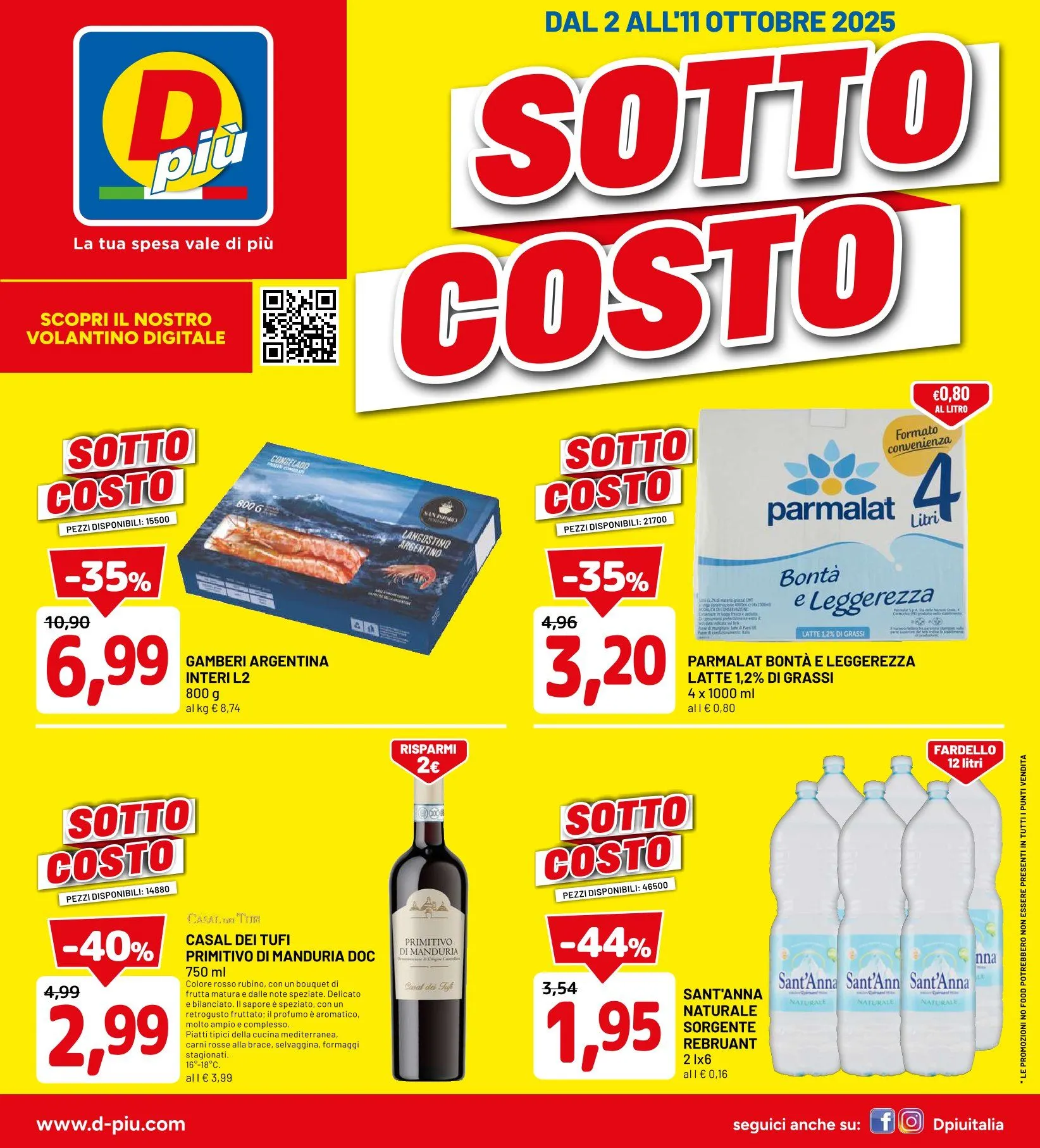 Volantini D Più da 2 ottobre a 11 ottobre di 2025 - Pagina del volantino 1