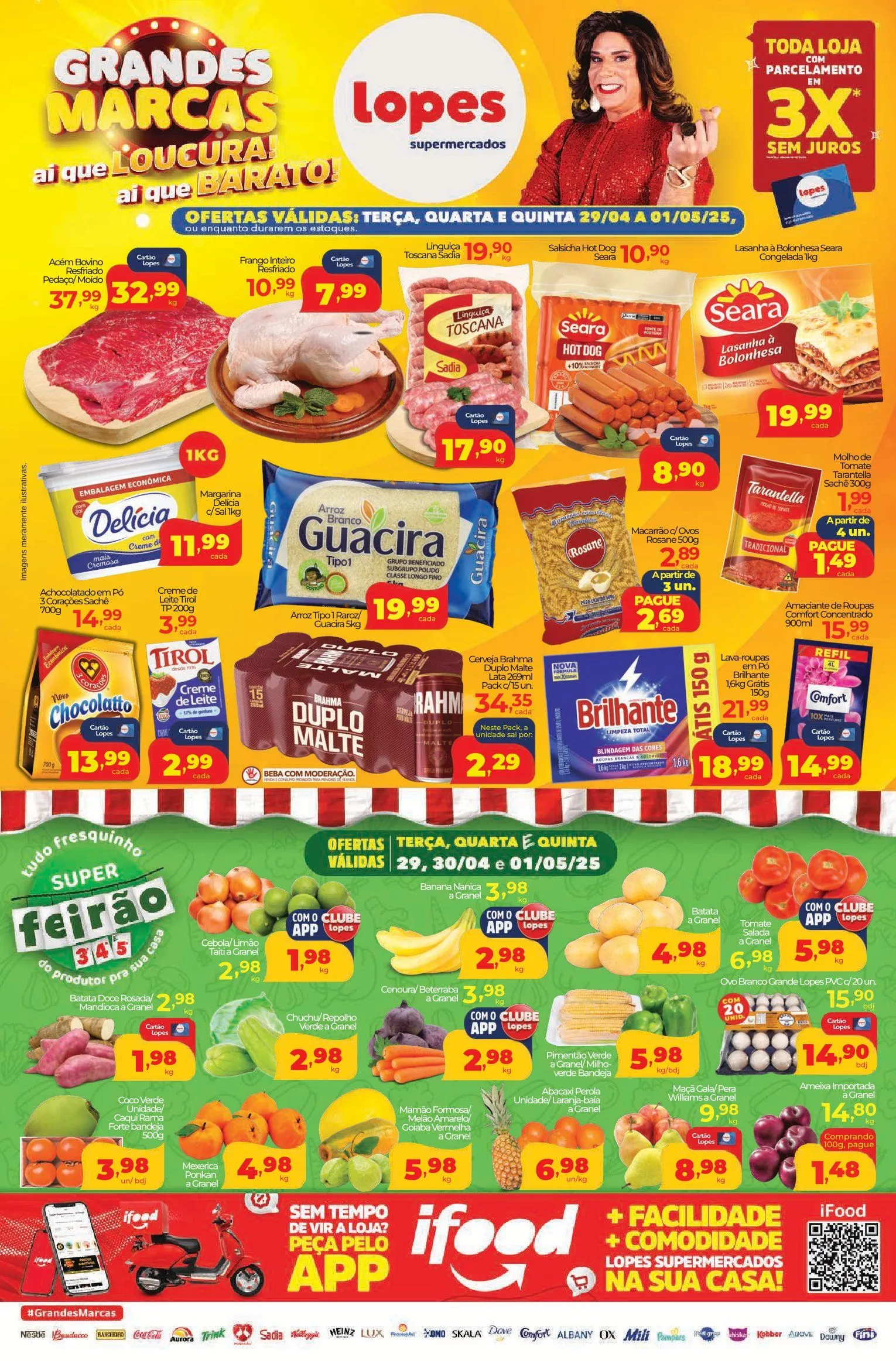 Encarte de Lopes Supermercados Ofertas 29 de abril até 1 de maio 2025 - Pagina 1