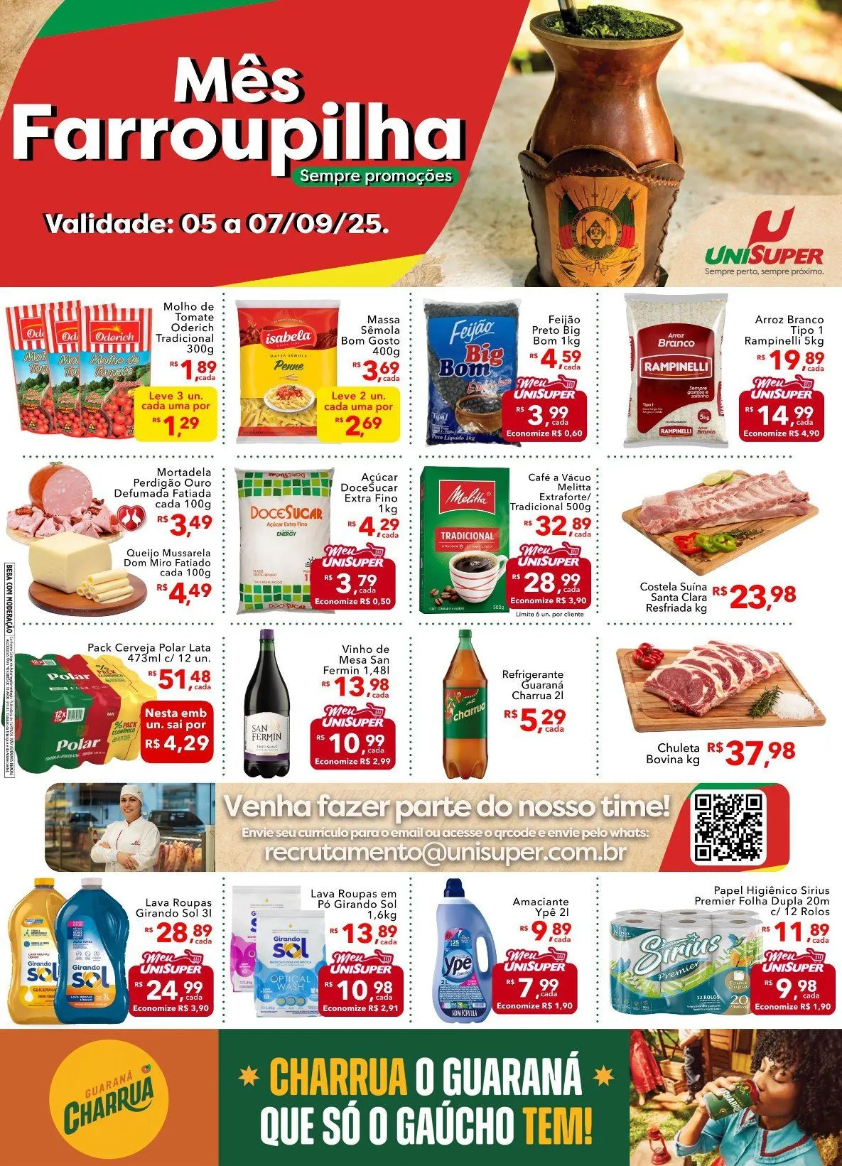 Encarte de Folhetos UniSuper - Promoções imperdíveis! 5 de setembro até 7 de setembro 2025 - Pagina