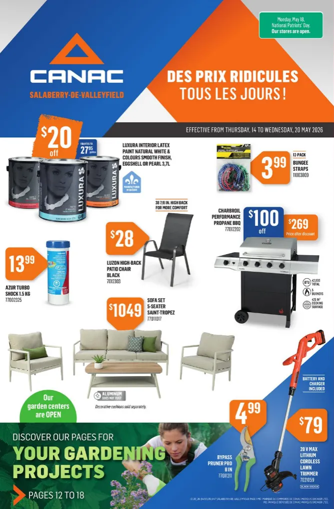 Canac Sales from May 14 to May 20 2026 - flyer page 1
