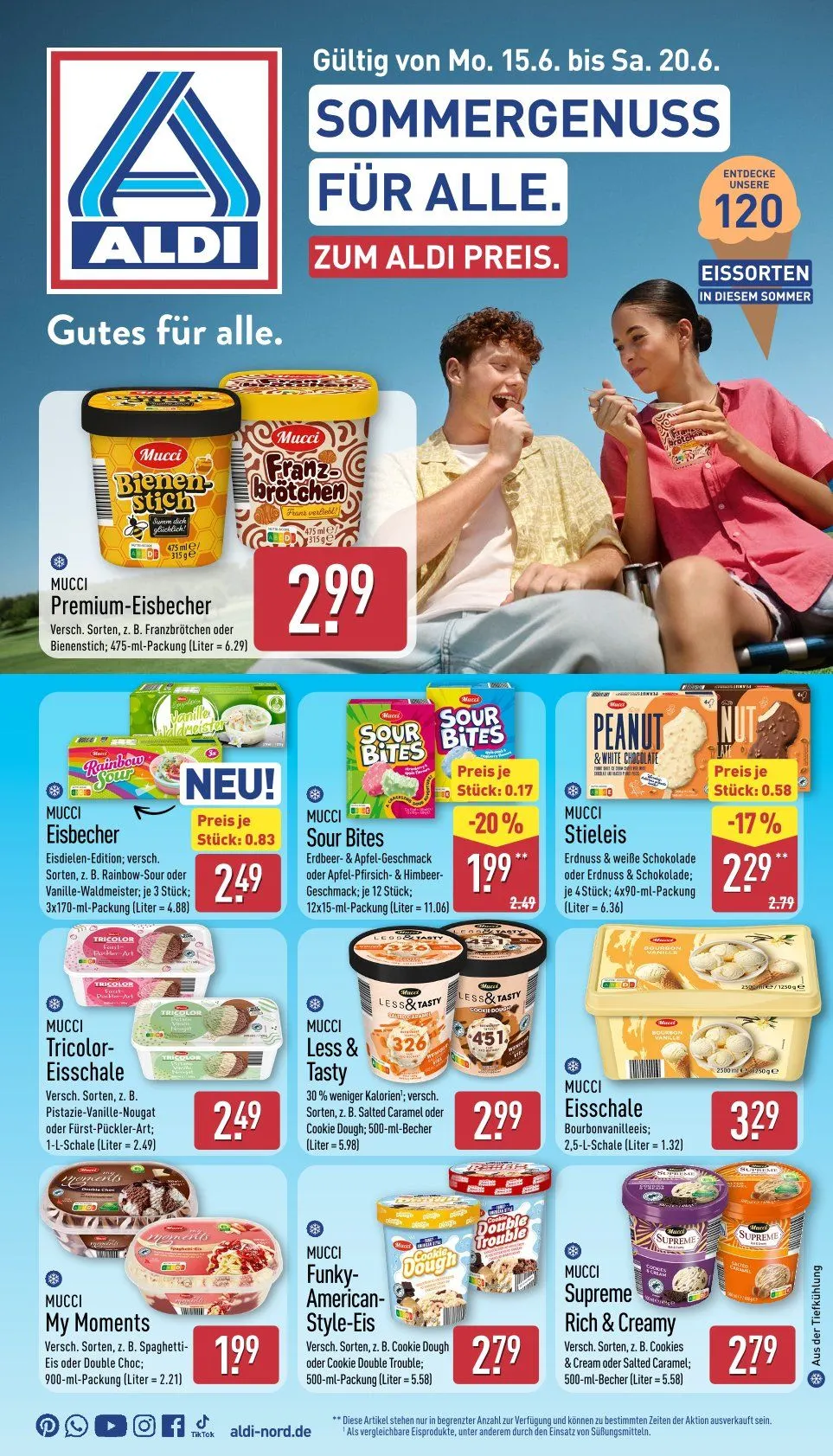  ALDI Nord Prospekte von 15. Juni bis 20. Juni 2026 - Prospekt seite 1