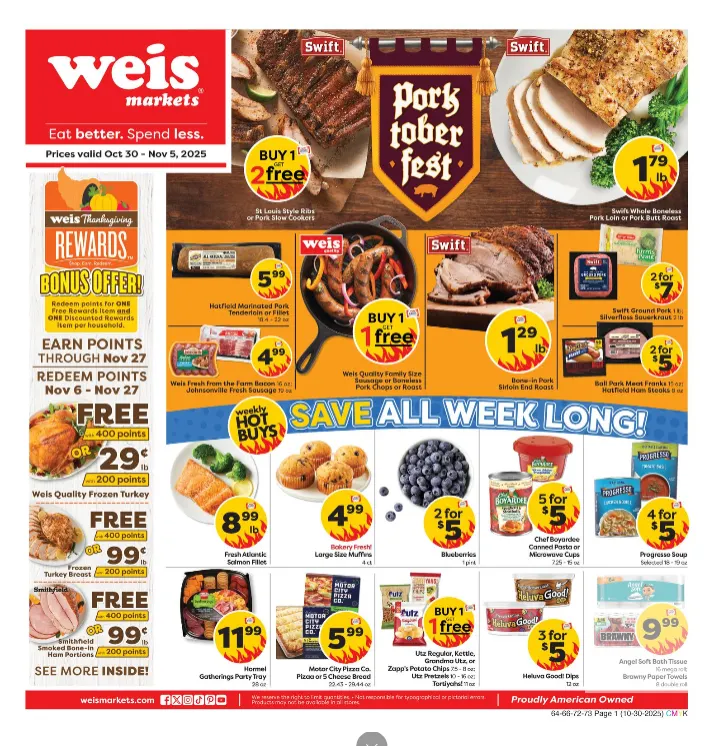 Weekly ad Weis Sales from October 30 to November 5 2025 - Page 