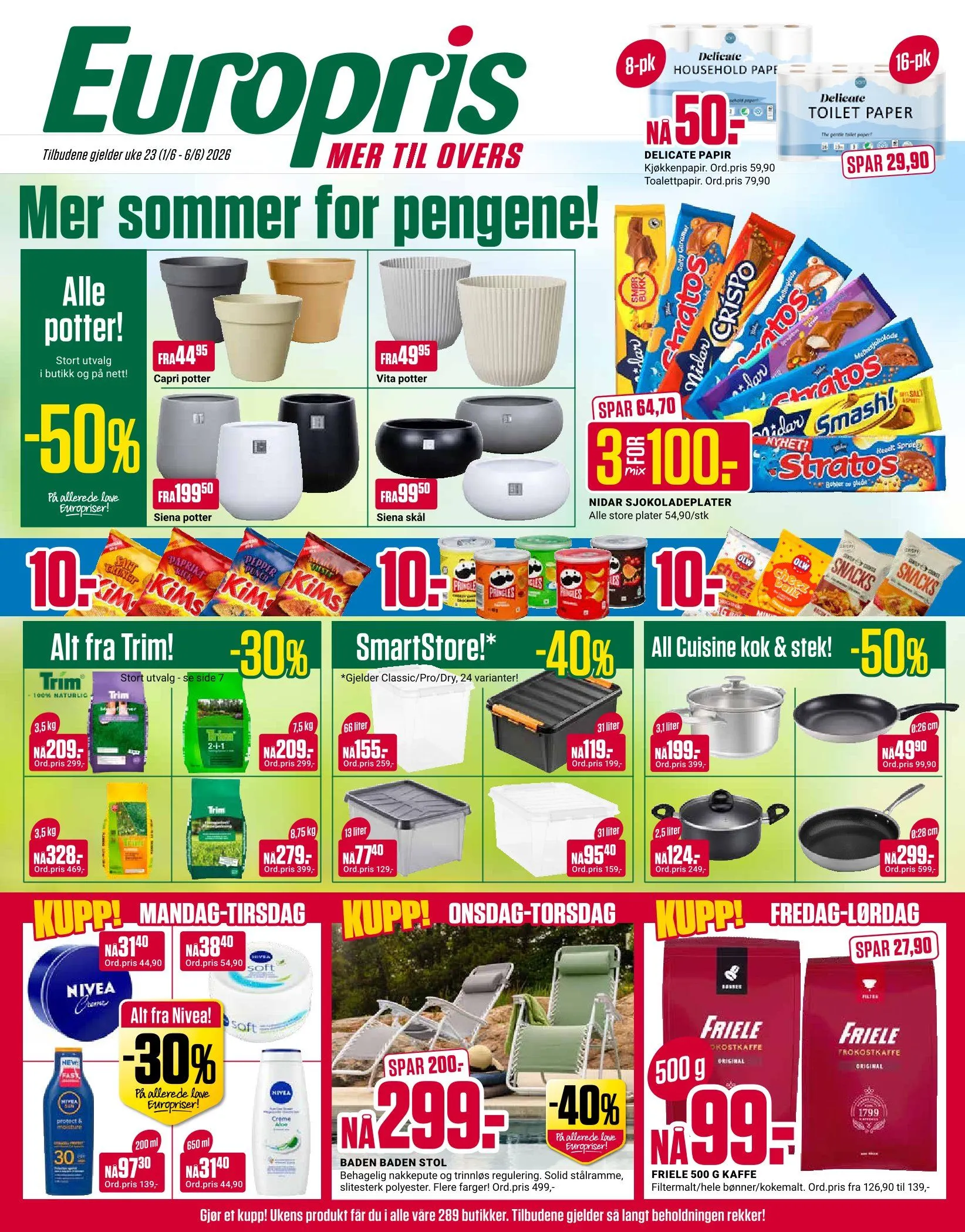 Europris fra 1. mai til 6. juni 2026 - kundeavisside 1