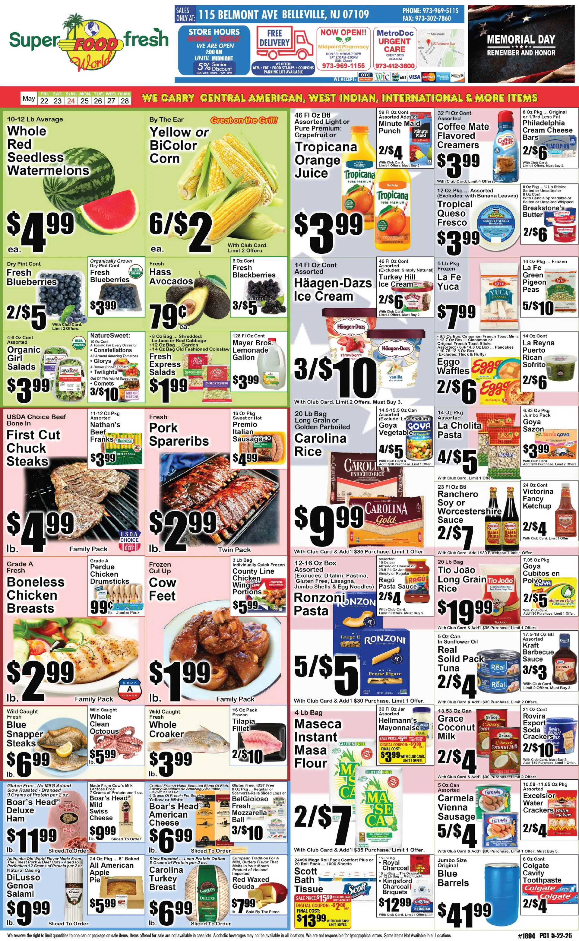 Weekly promotion SuperFresh Sales spanning from May 22 to May 28 2026 - Page 1 for Catalogue 365