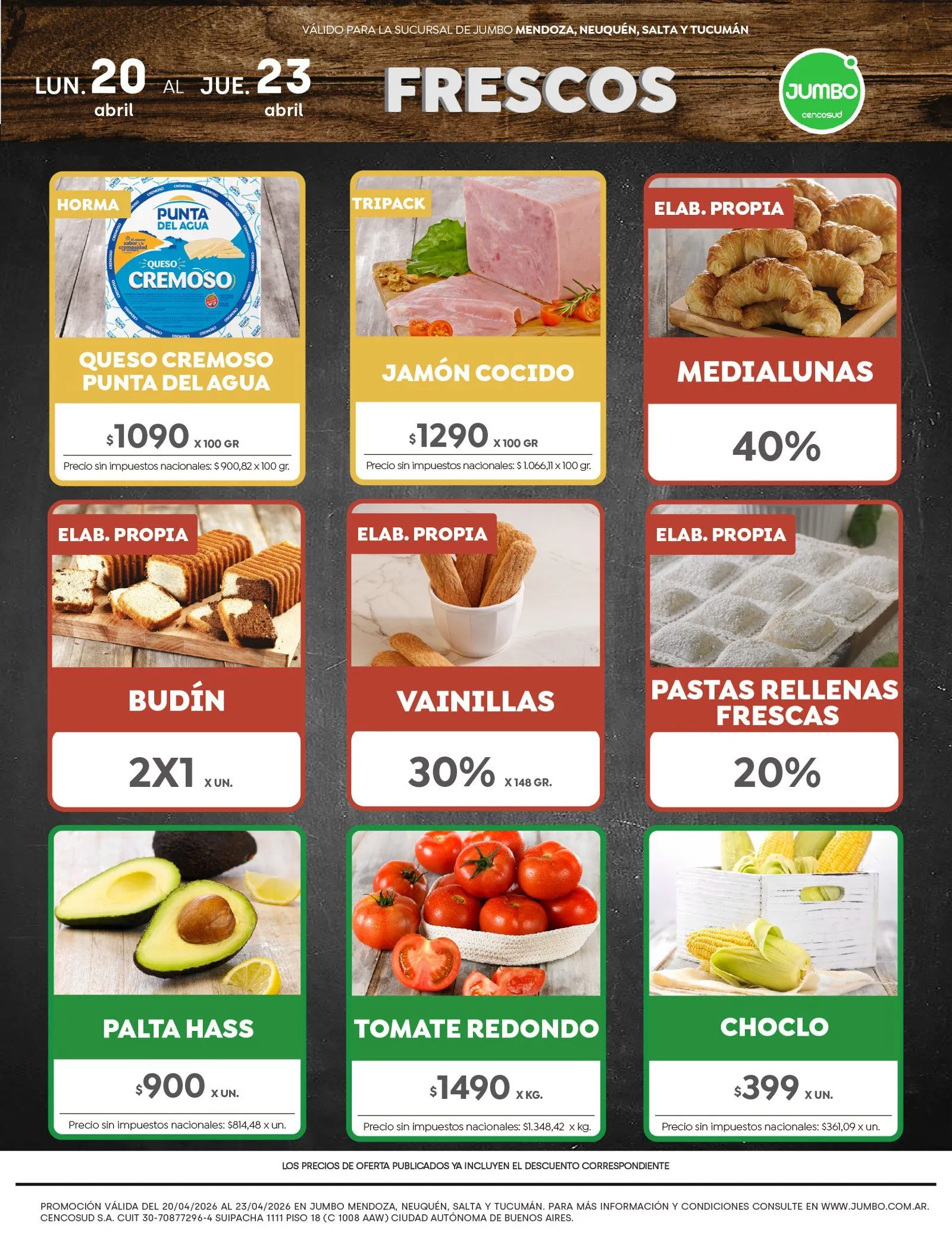 Catálogo de Jumbo Ofertas 20 de abril al 23 de abril 2026 - Página 1