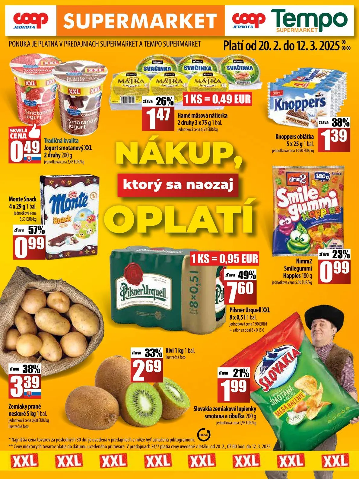 Leták: Ponuka COOP Jednota od 20. februára do 12. marca 2025 - Prehľad Stránky
