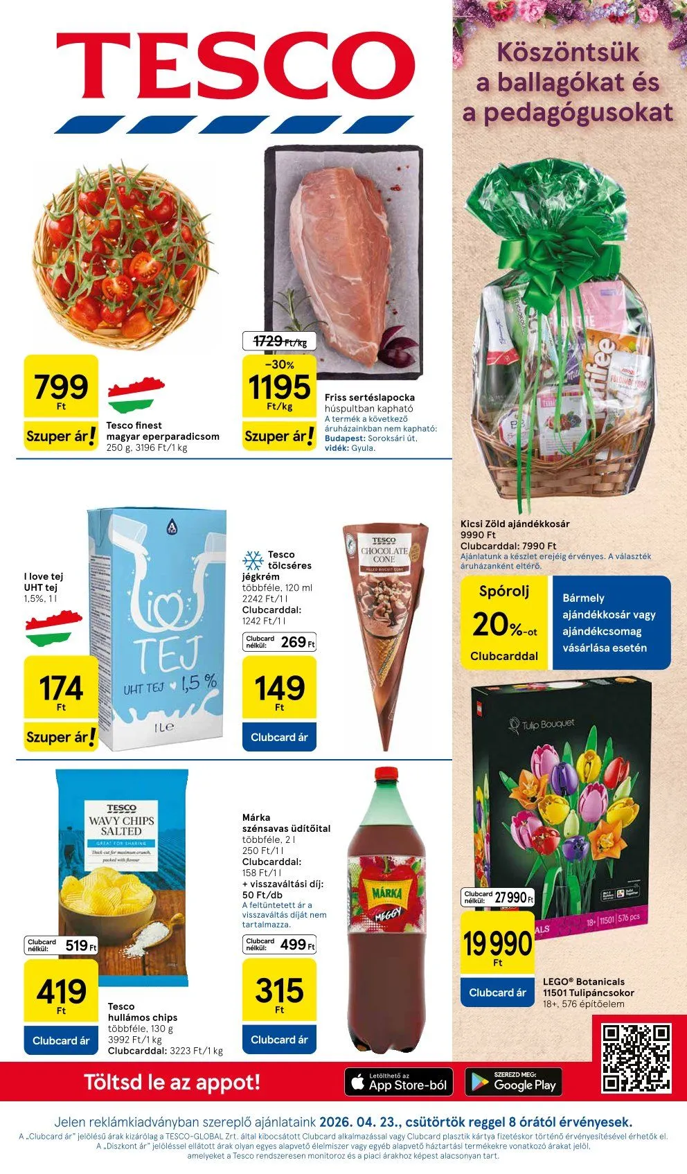 Katalógus TESCO Ajánlatai április 23.-tól május 8.-ig 2026. - Oldal 1