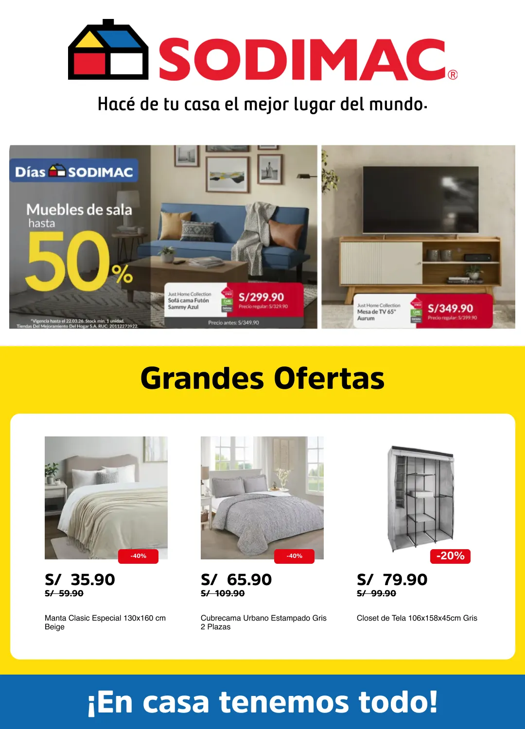 Catalogo de Sodimac Ofertas 10 de abril al 30 de abril 2026 - Pag 1