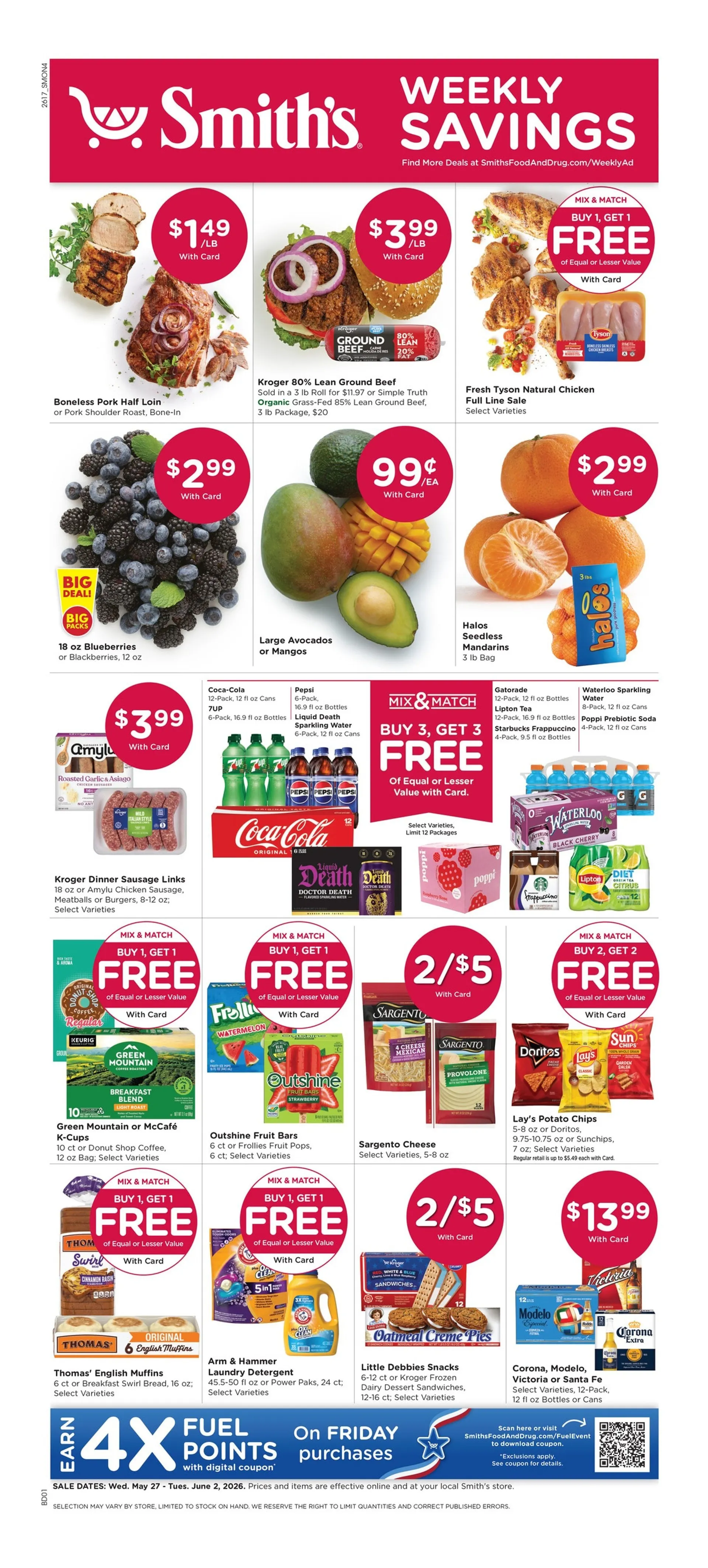 Weekly ad  Smith's Sales from May 27 to June 2 2026 - Page 1