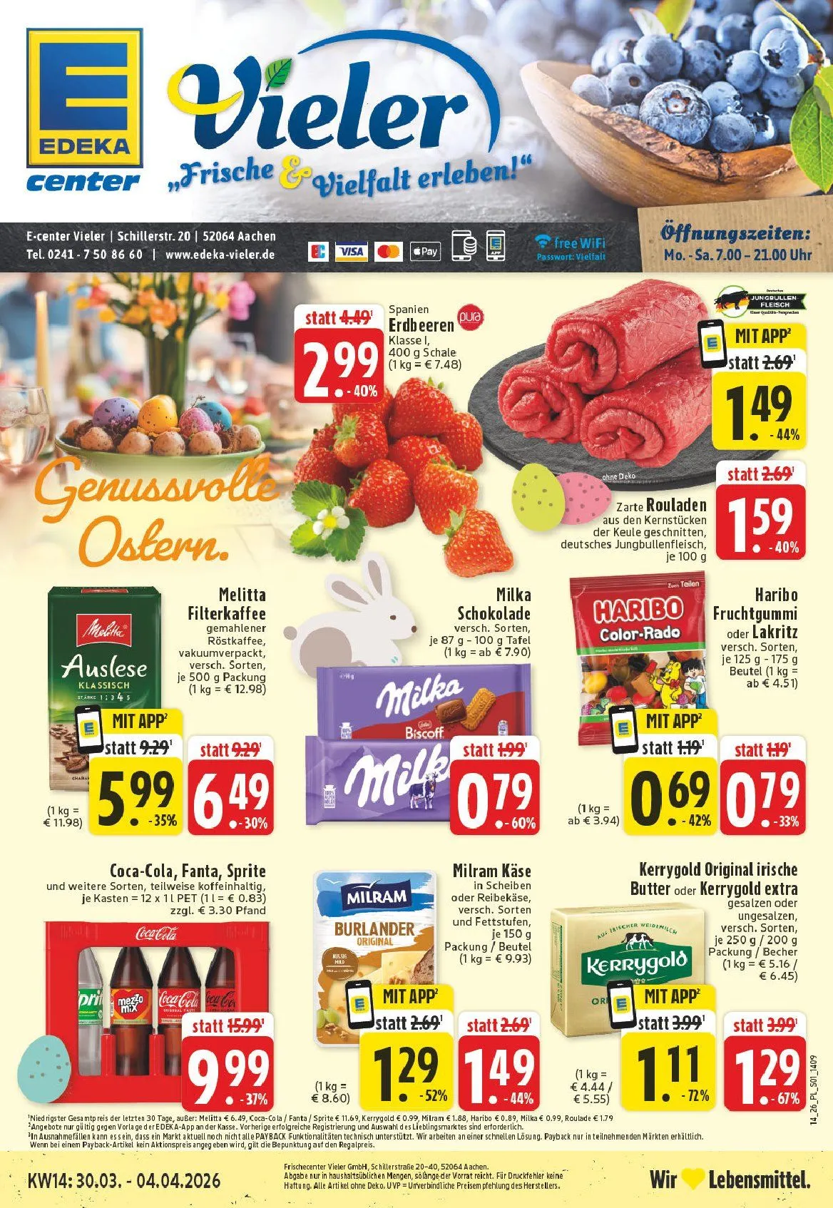 Edeka Angebote von 30. März bis 4. April 2026 - Prospekt seite 1
