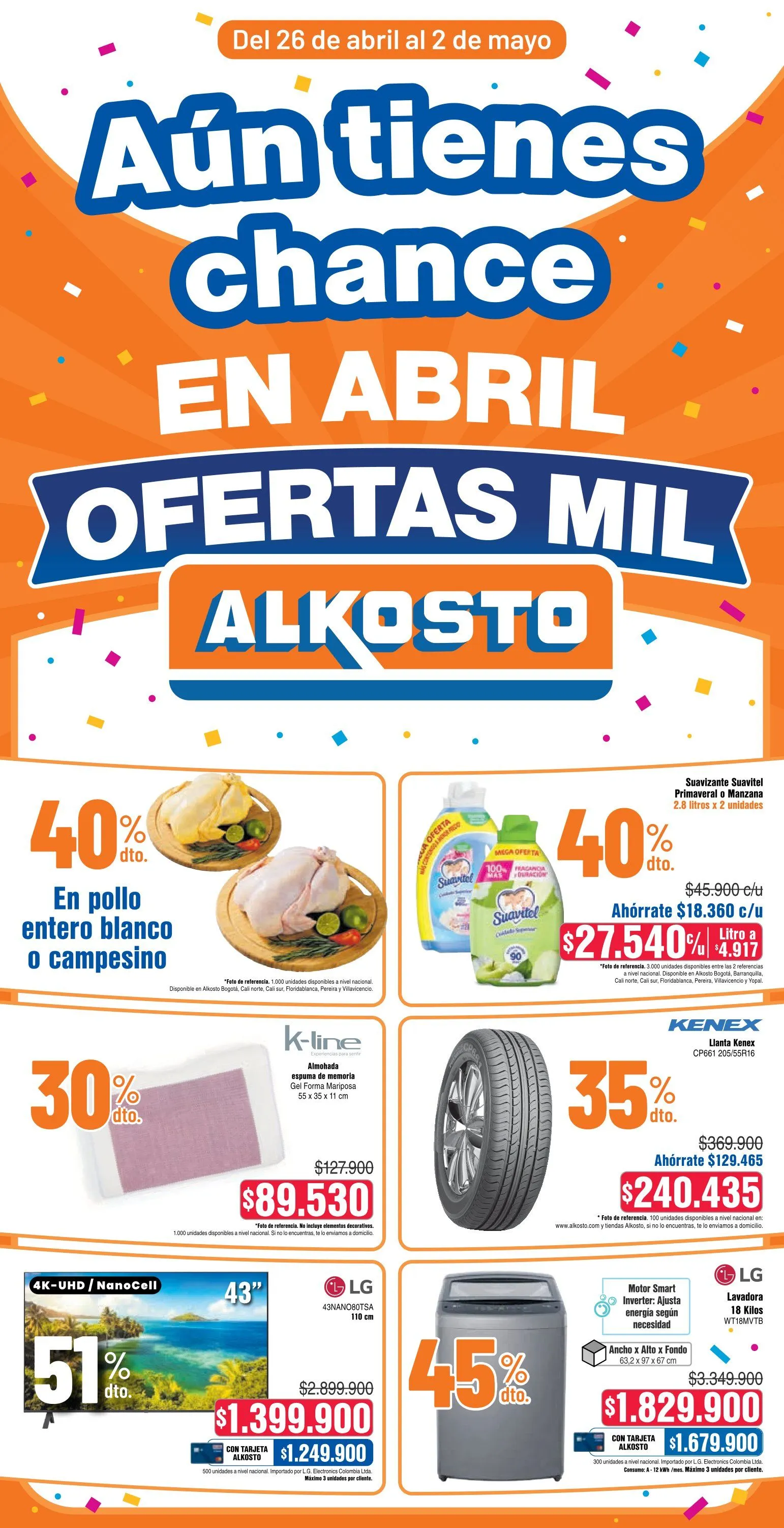 Catalogo de Alkosto Ofertas 26 de abril al 2 de mayo 2025 - Pag 1