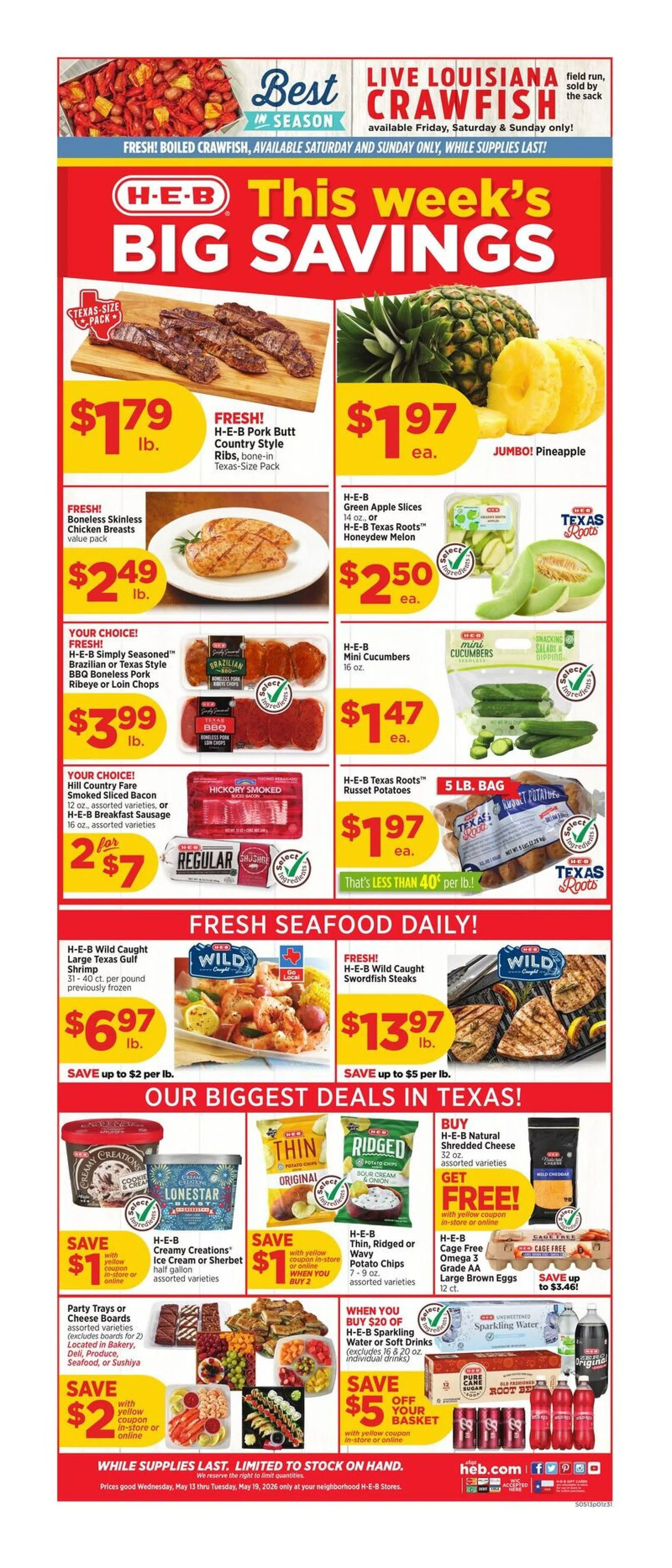 Weekly ad H-E-B Sales from May 13 to May 19 2026 - Page 1
