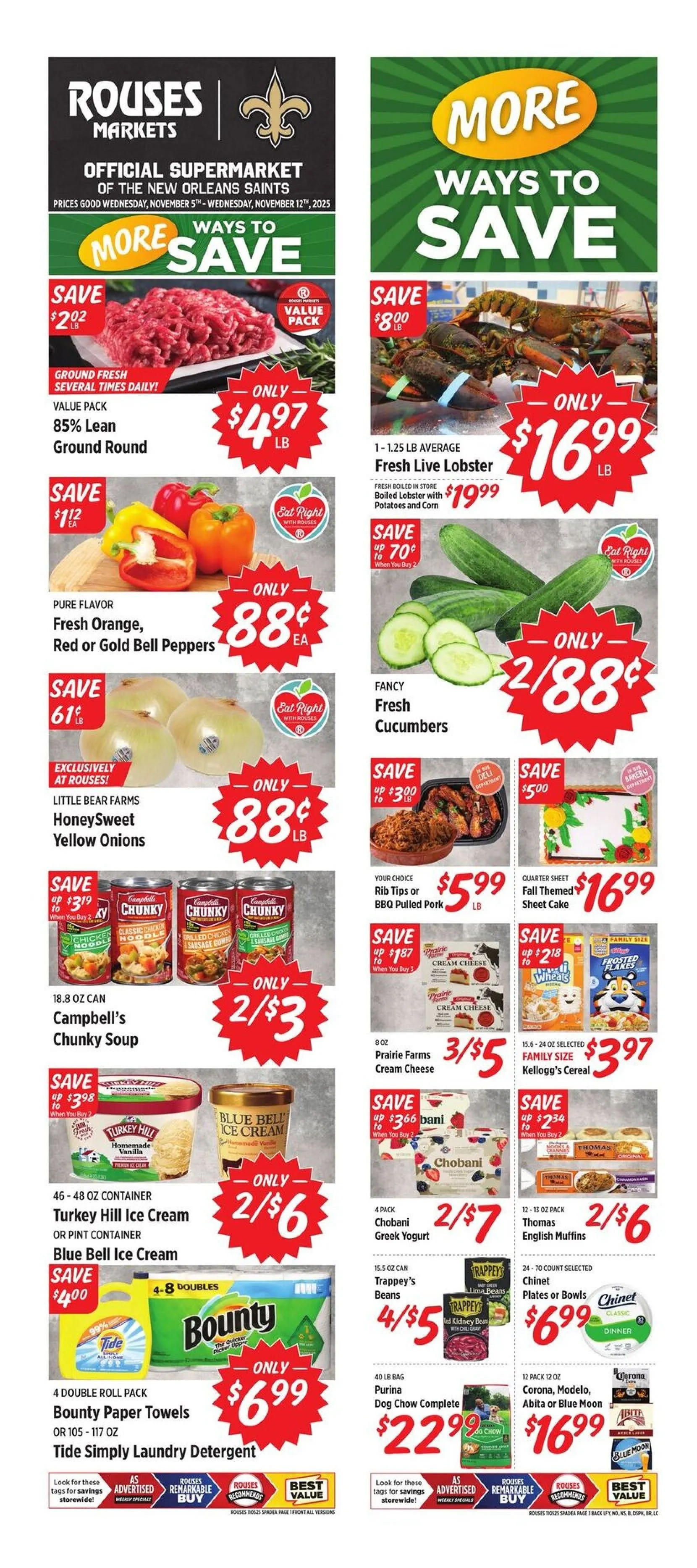 Weekly ad Rouses  Markets Sales from November 5 to November 11 2025 - Page 1