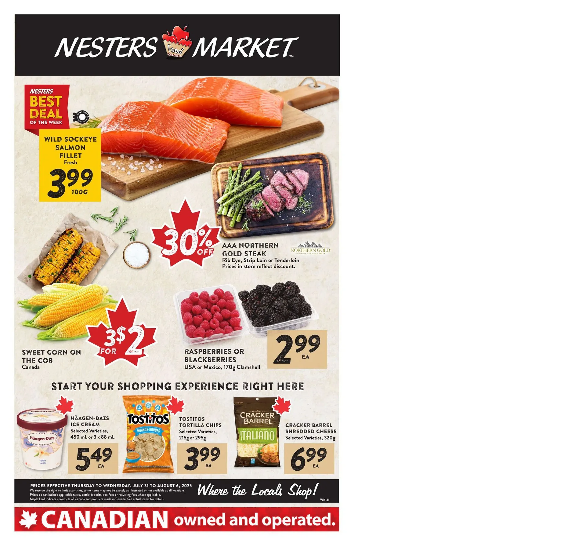 Flyer from July 31 to August 6 2025 - flyer page 1