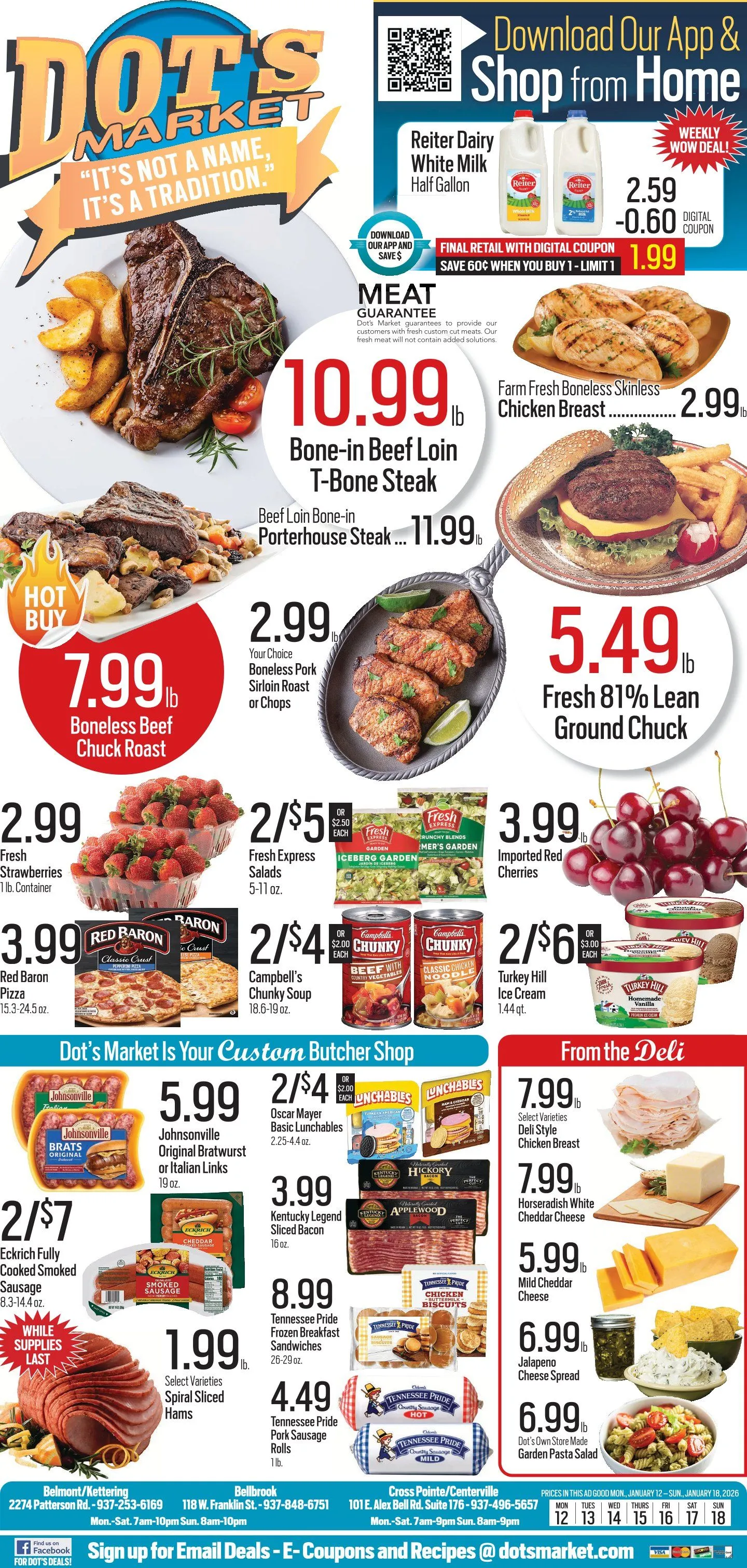 Weekly ad Dot's Market Sales from January 12 to January 18 2026 - Page 1