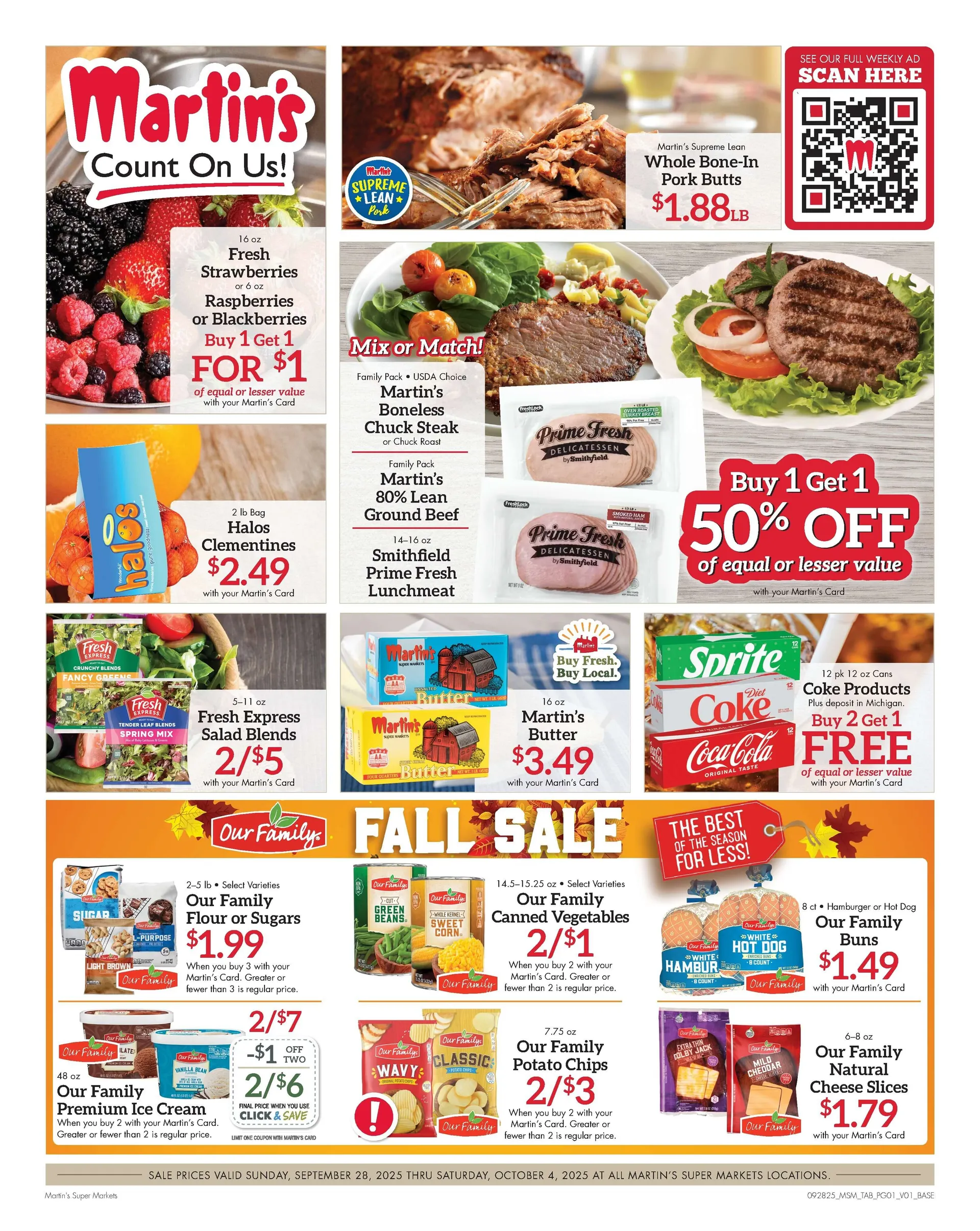 Weekly ad Martin’s Sales from September 28 to October 10 2025 - Page 1