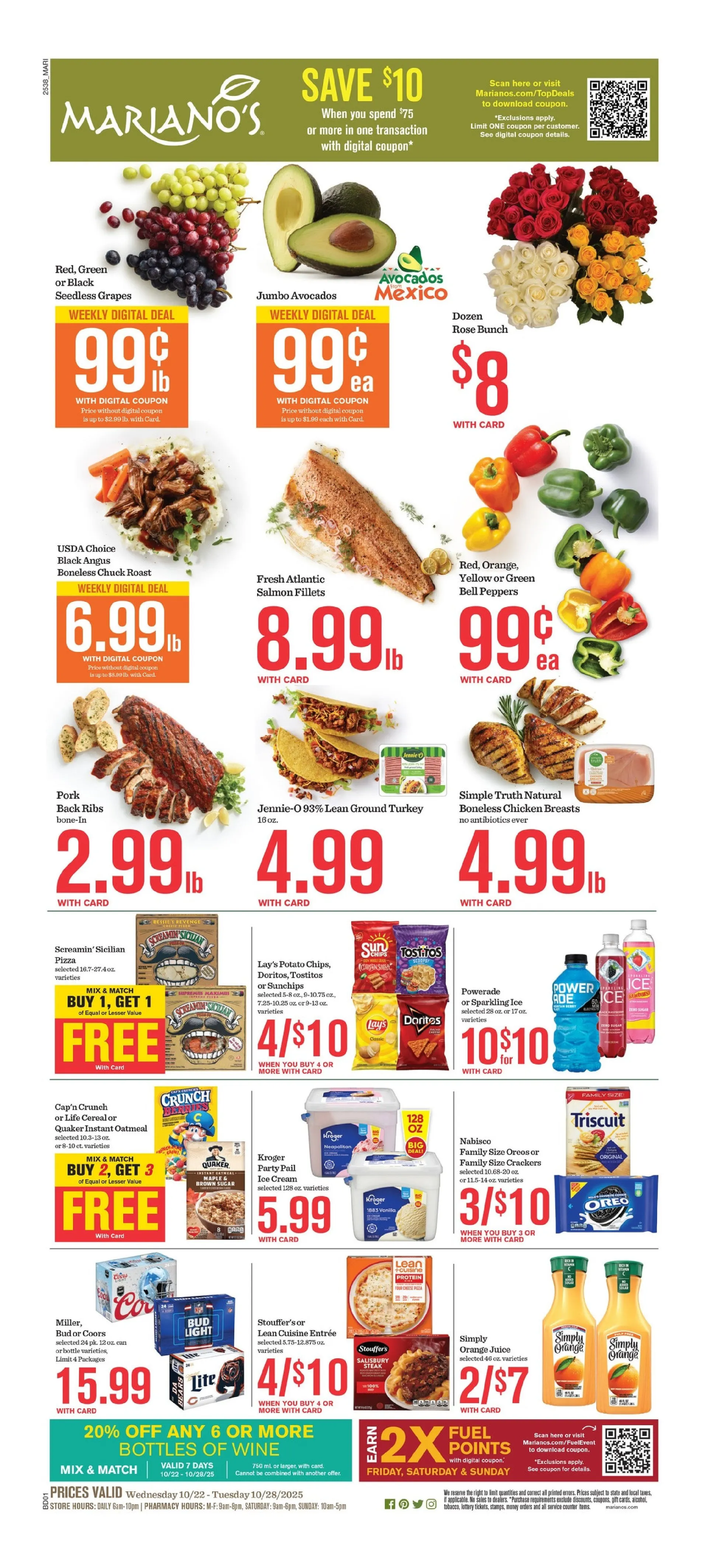 Weekly ad Mariano's Sales from October 22 to October 28 2025 - Page 