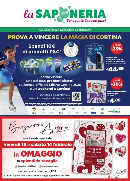 Volantini la saponeria da 5 febbraio a 25 febbraio di 2026 - Pagina del volantino 1
