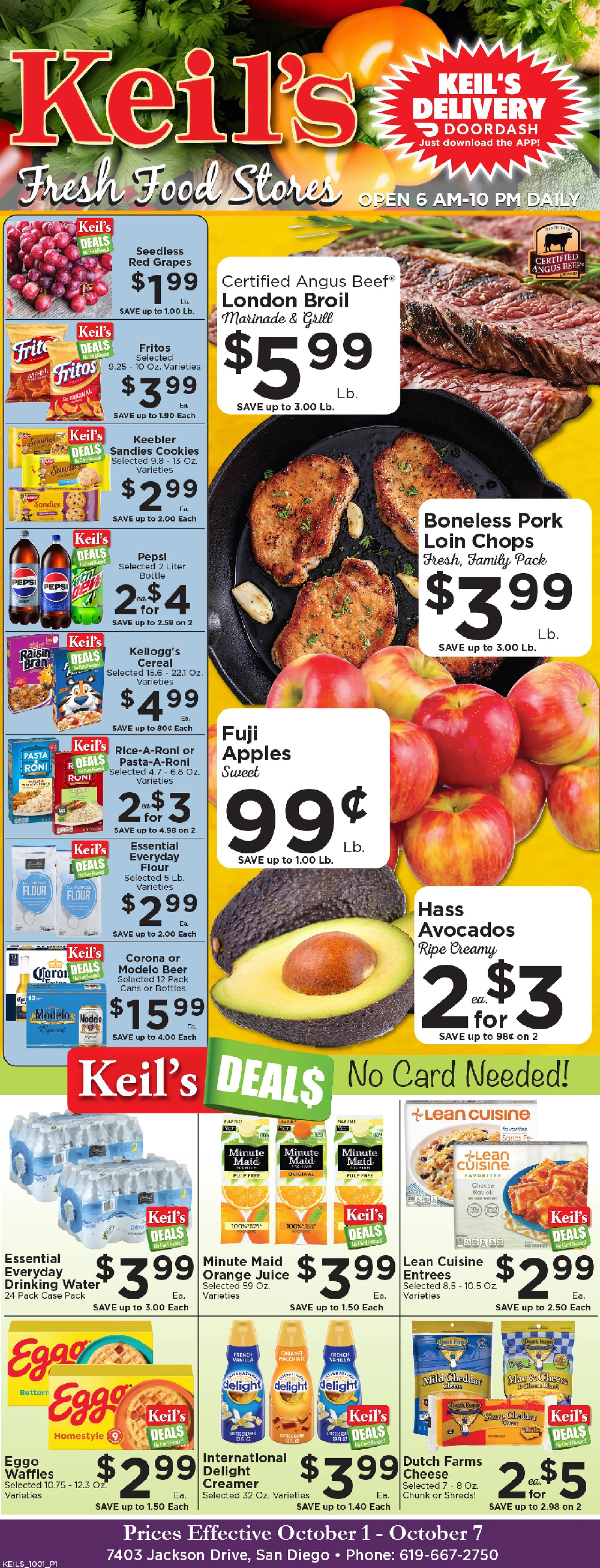Weekly ad Keil's Fresh Food Sales from October 1 to October 7 2025 - Page 1