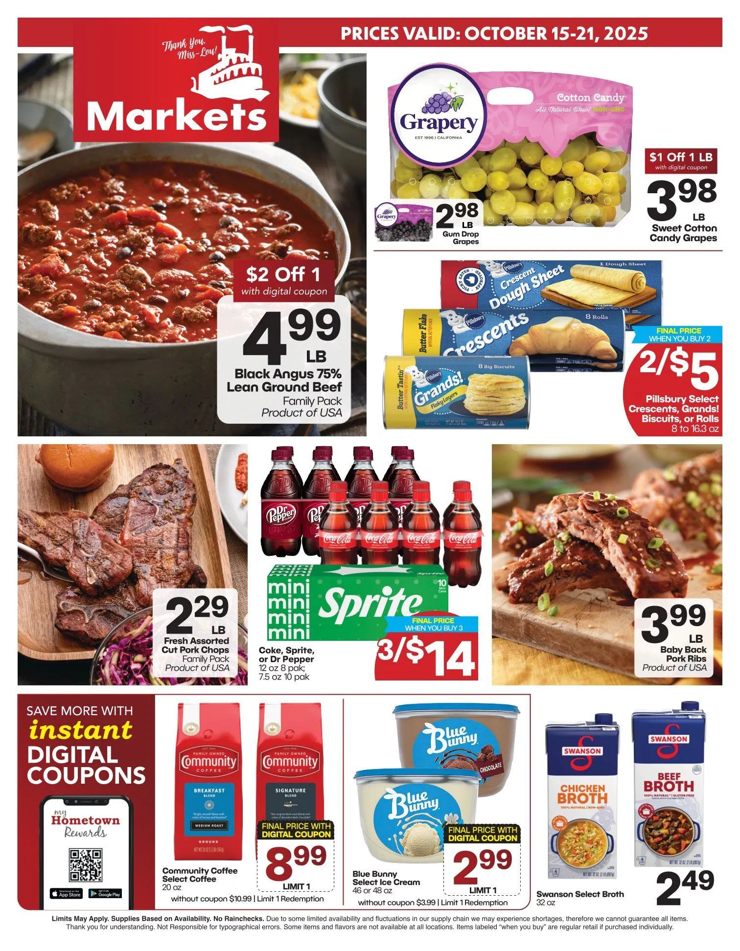 Weekly ad The Markets Sales from October 15 to October 21 2025 - Page 1