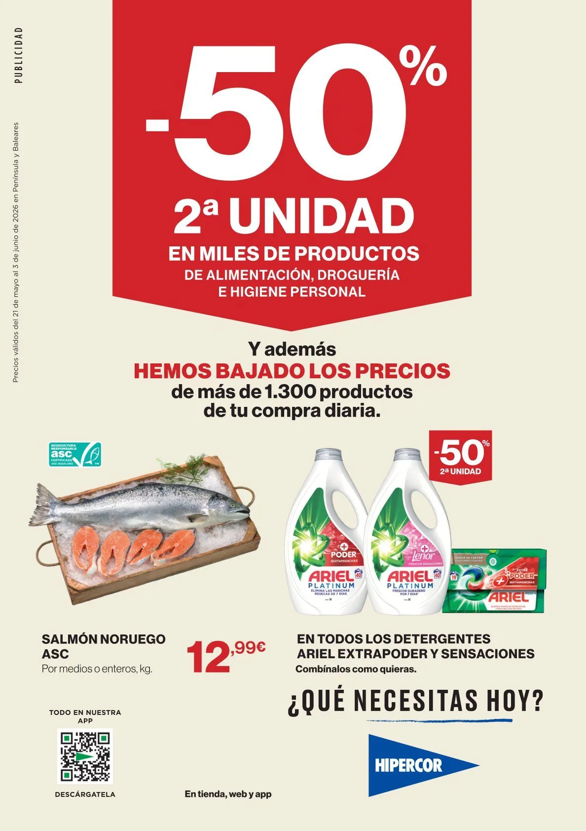 Catálogo de ofertas de Hipercor 21 de mayo al 3 de junio 2026 - Página 1