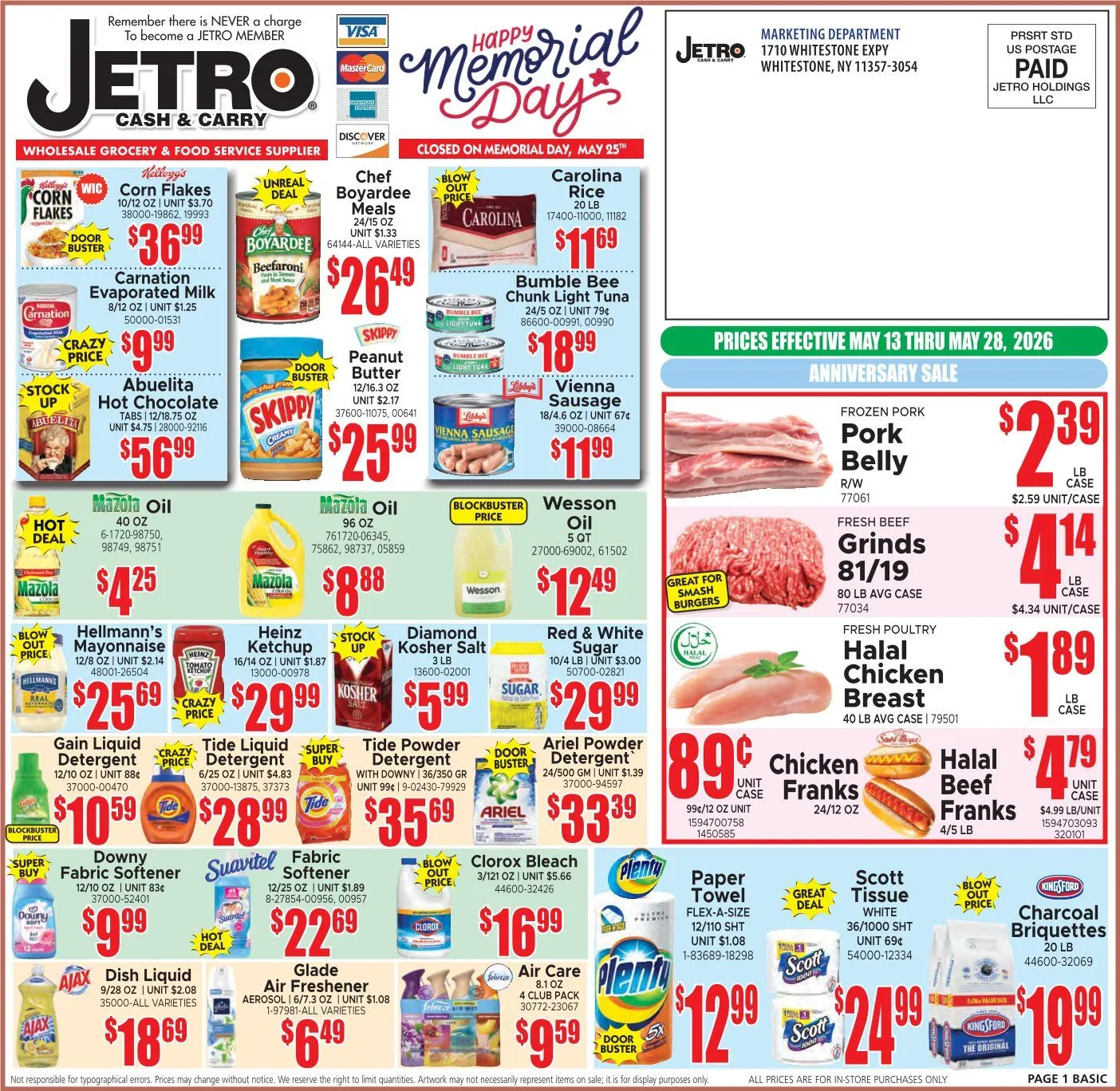 Weekly ad Jetro Sales from May 13 to May 28 2026 - Page 1