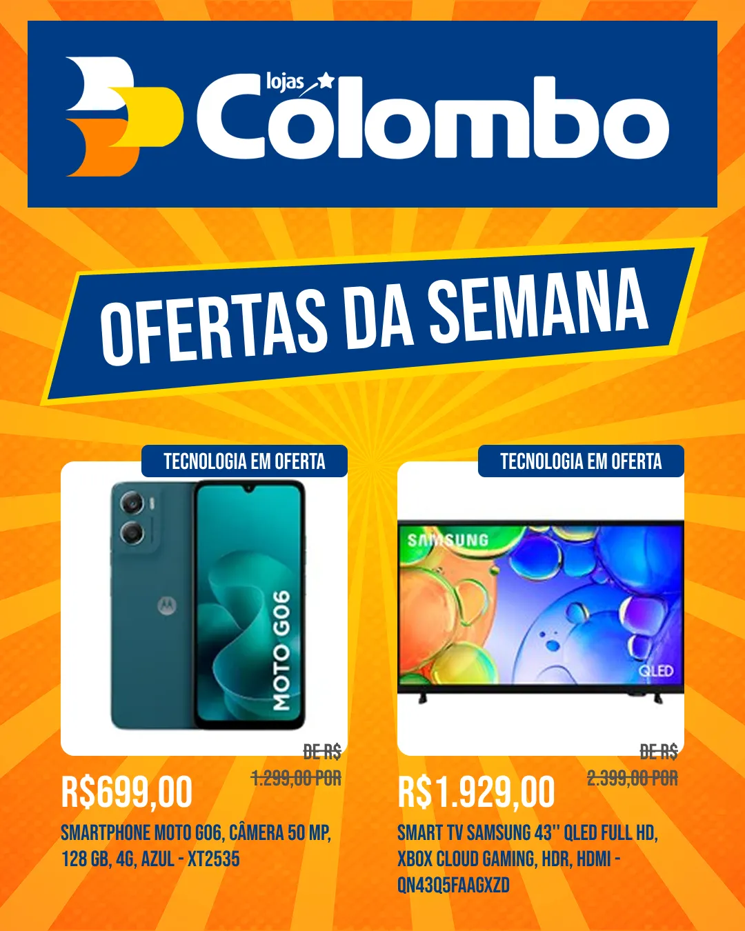Encarte de  Lojas Colombo Folleto 11 de junho até 30 de junho 2026 - Pagina 