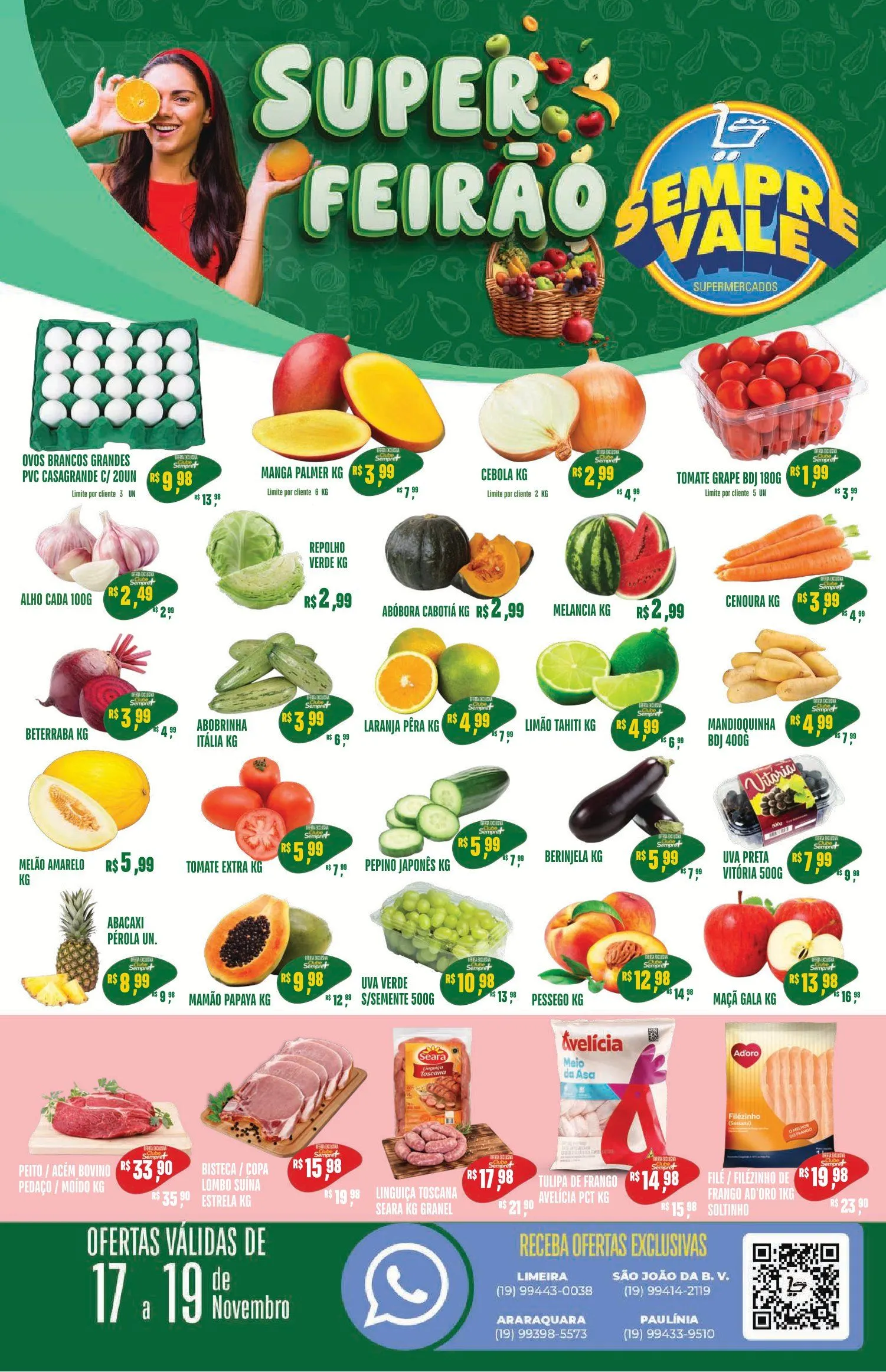 Encarte de Sempre Vale Supermercados Ofertas 17 de novembro até 19 de novembro 2025 - Pagina 1