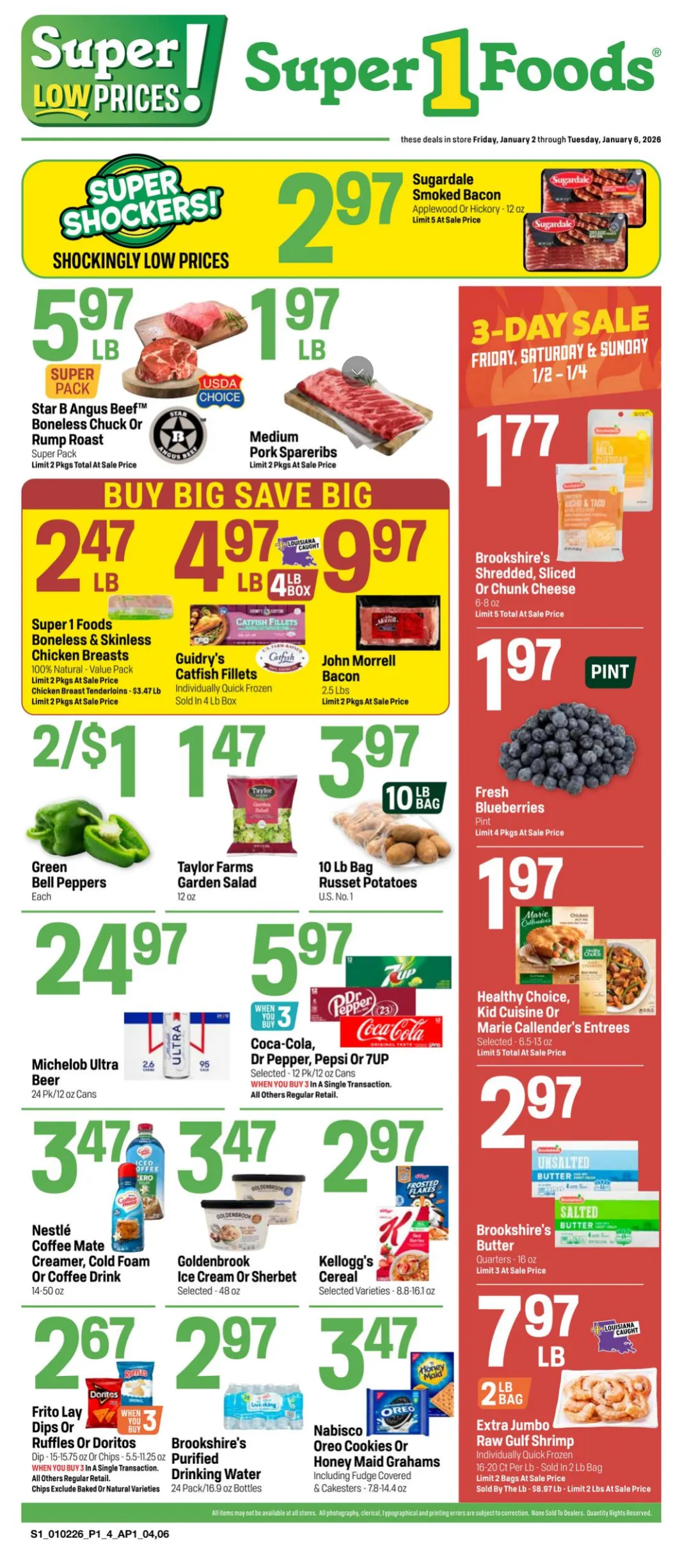 Weekly ad Super 1 Foods Sales from January 2 to January 6 2026 - Page