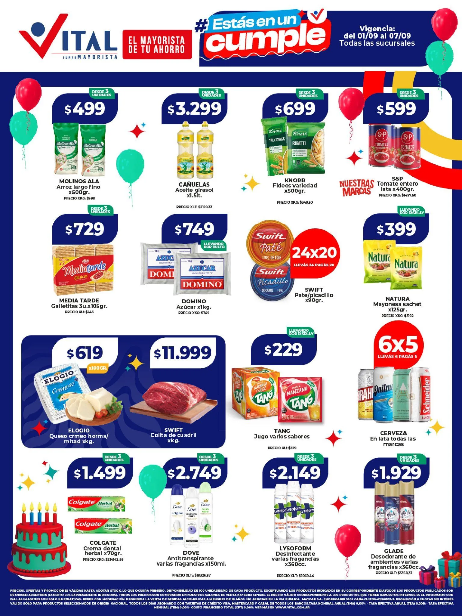 Ofertas de Vital Ofertas 1 de septiembre al 7 de septiembre 2025 - Página 1 del catálogo