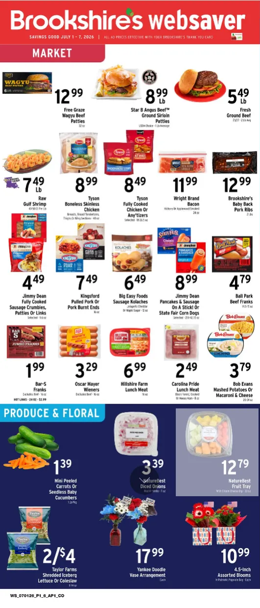 Weekly ad Brookshires Sales from July 1 to July 7 2026 - Page