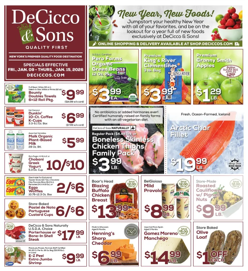 Weekly ad DeCicco & Sons Sales from January 9 to January 15 2026 - Page 