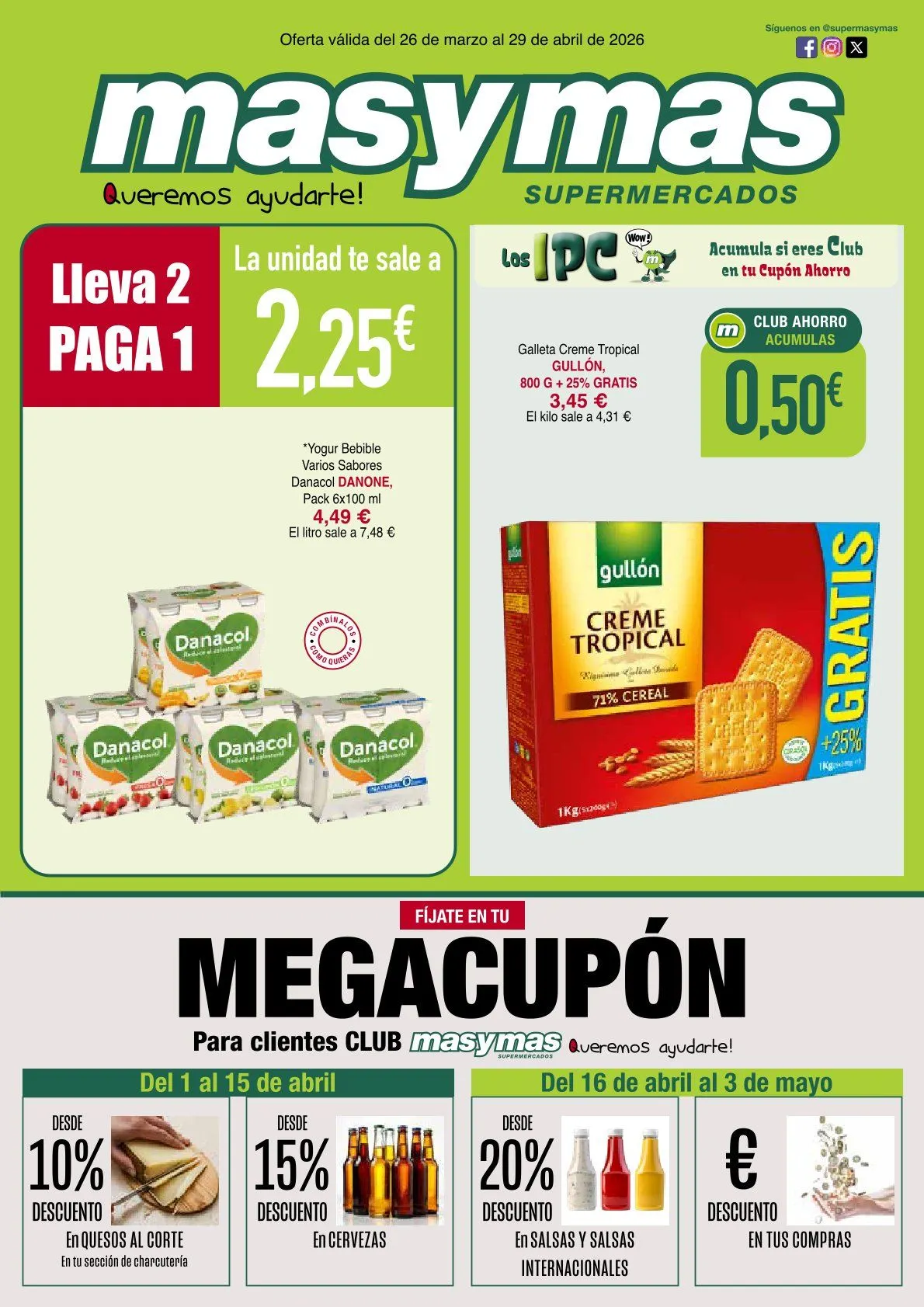 Catálogo de Supermercados Masymas Ofertas 26 de abril al 29 de abril 2026 - Página 