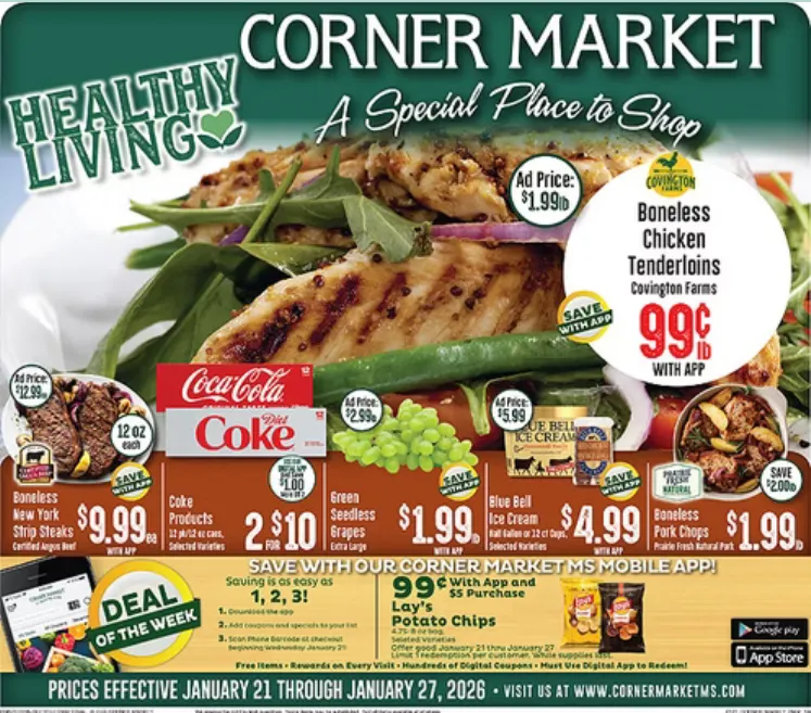 Weekly ad Corner Market Sales from January 21 to January 27 2026 - Page 1