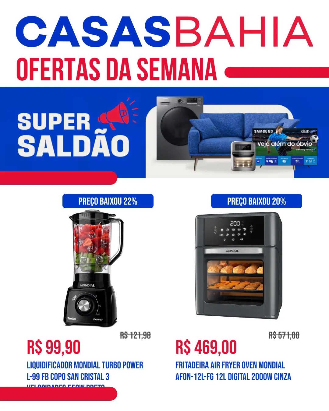 Encarte de Casas Bahia 13 de julho até 27 de julho 2026 - Pagina 