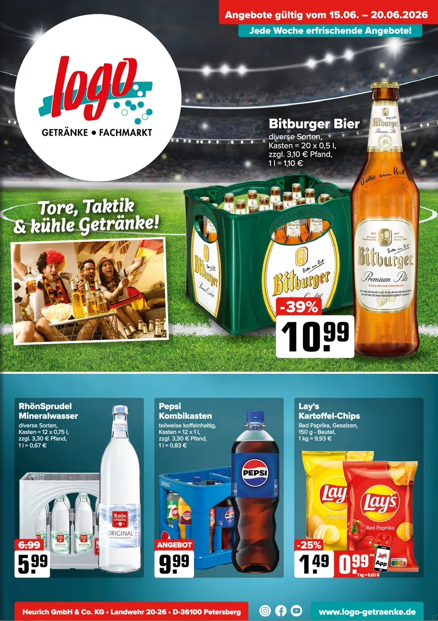 Logo Getränkemarkt Angebote von 15. Juni bis 20. Juni 2026 - Prospekt seite 