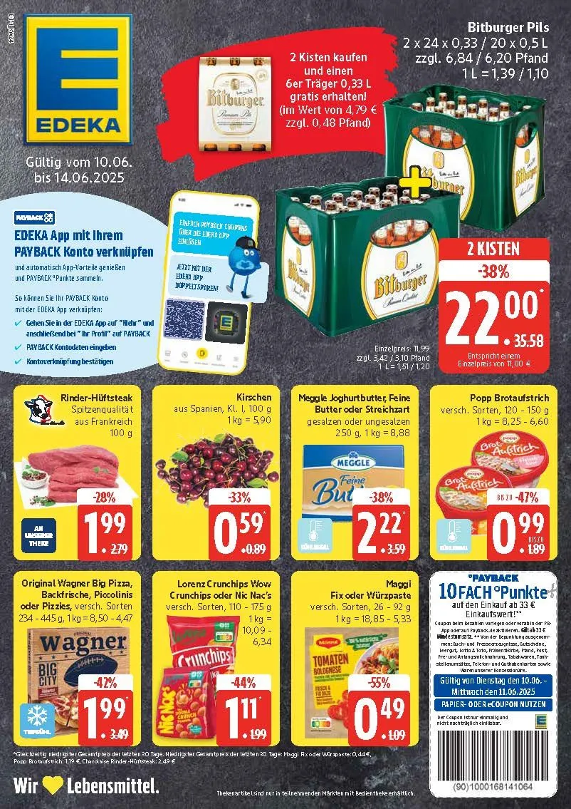 Edeka Angebote von 9. Juni bis 14. Juni 2025 - Prospekt seite 1