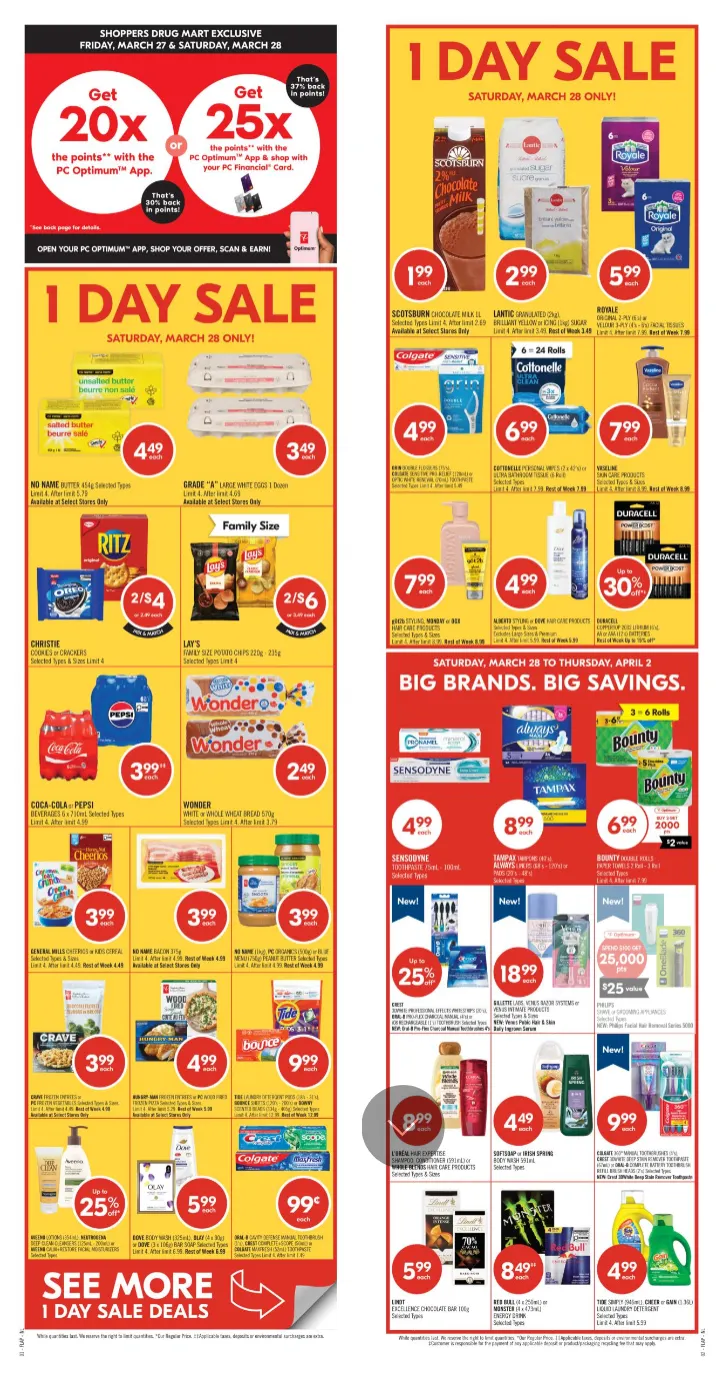Shoppers Drug Mart Sales from March 28 to April 2 2026 - flyer page 1