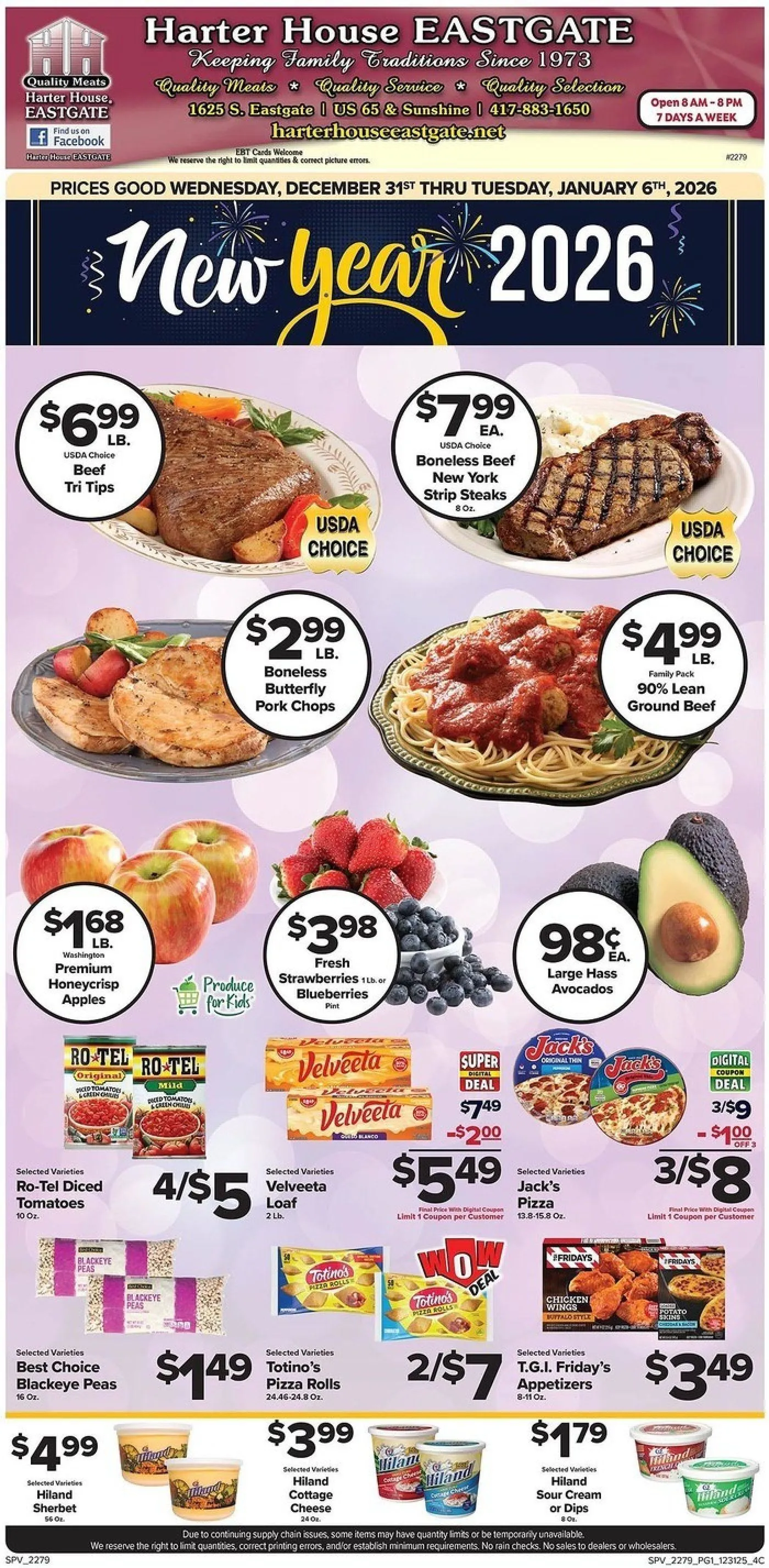 Weekly ad Harter House Sales from December 31 to January 6 2026 - Page 