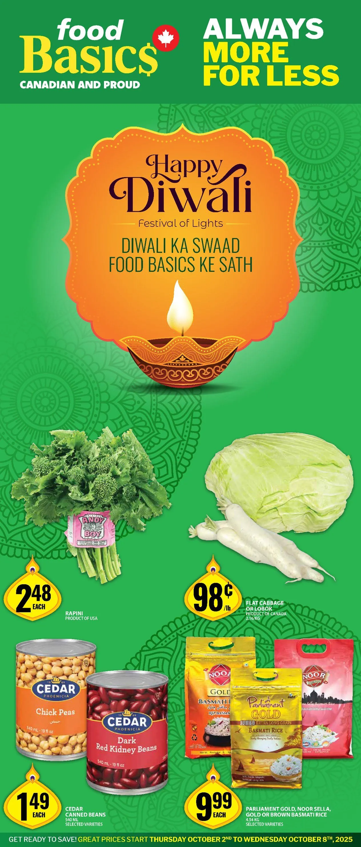 Food Basics Sales from October 2 to October 8 2025 - flyer page 1