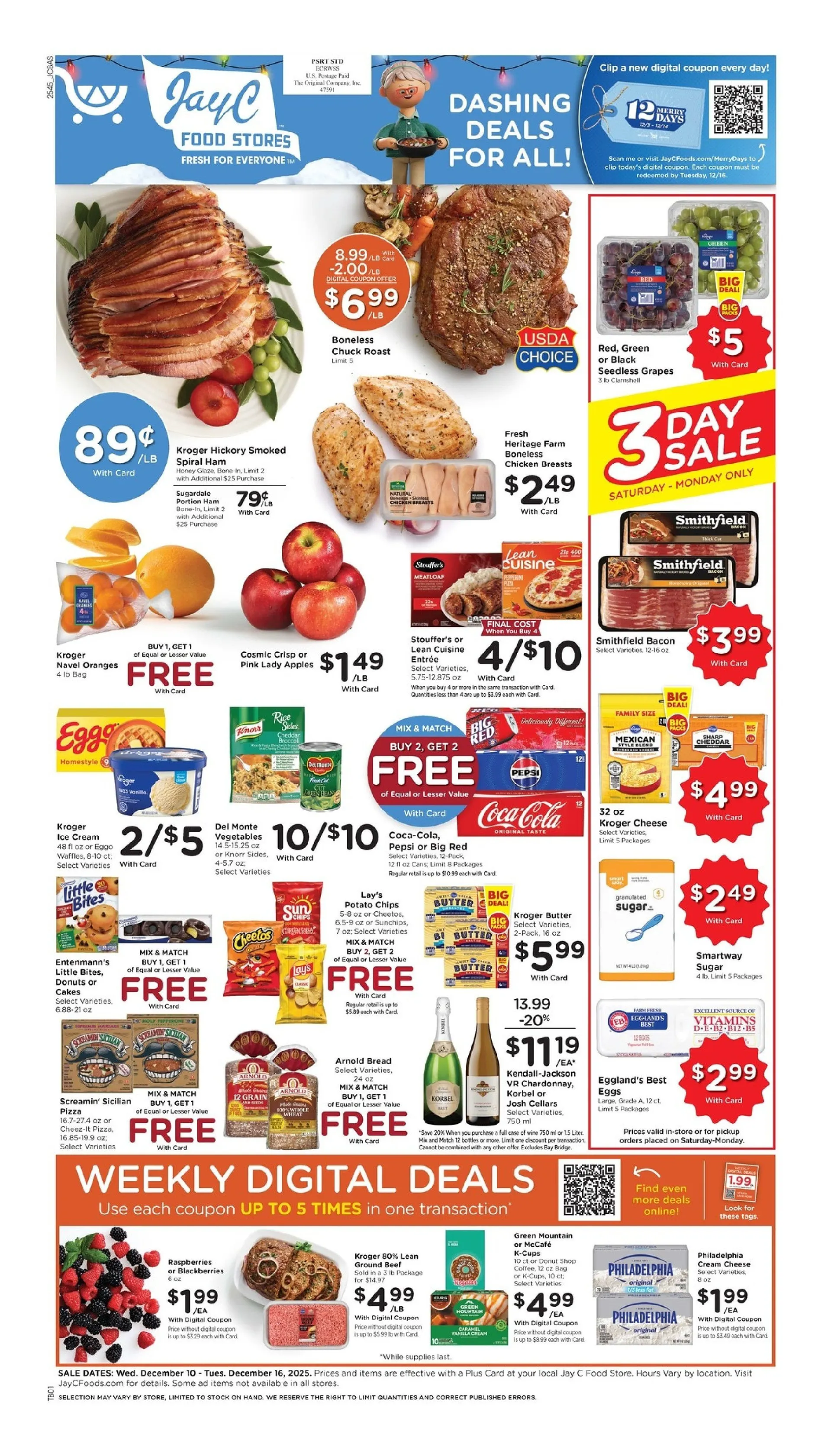 Weekly ad Jay C Food Stores from December 10 to December 16 2025 - Page 1