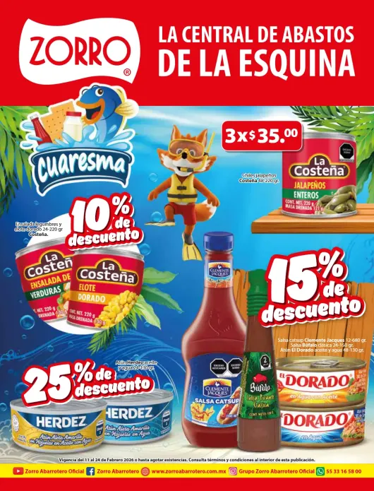 Catálogo de Zorro catálogos y ofertas 11 de febrero al 28 de febrero 2026 - Pagina 1