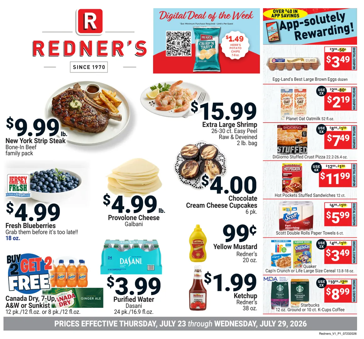 Weekly ad Redner's Market Sales from July 23 to July 29 2026 - Page 