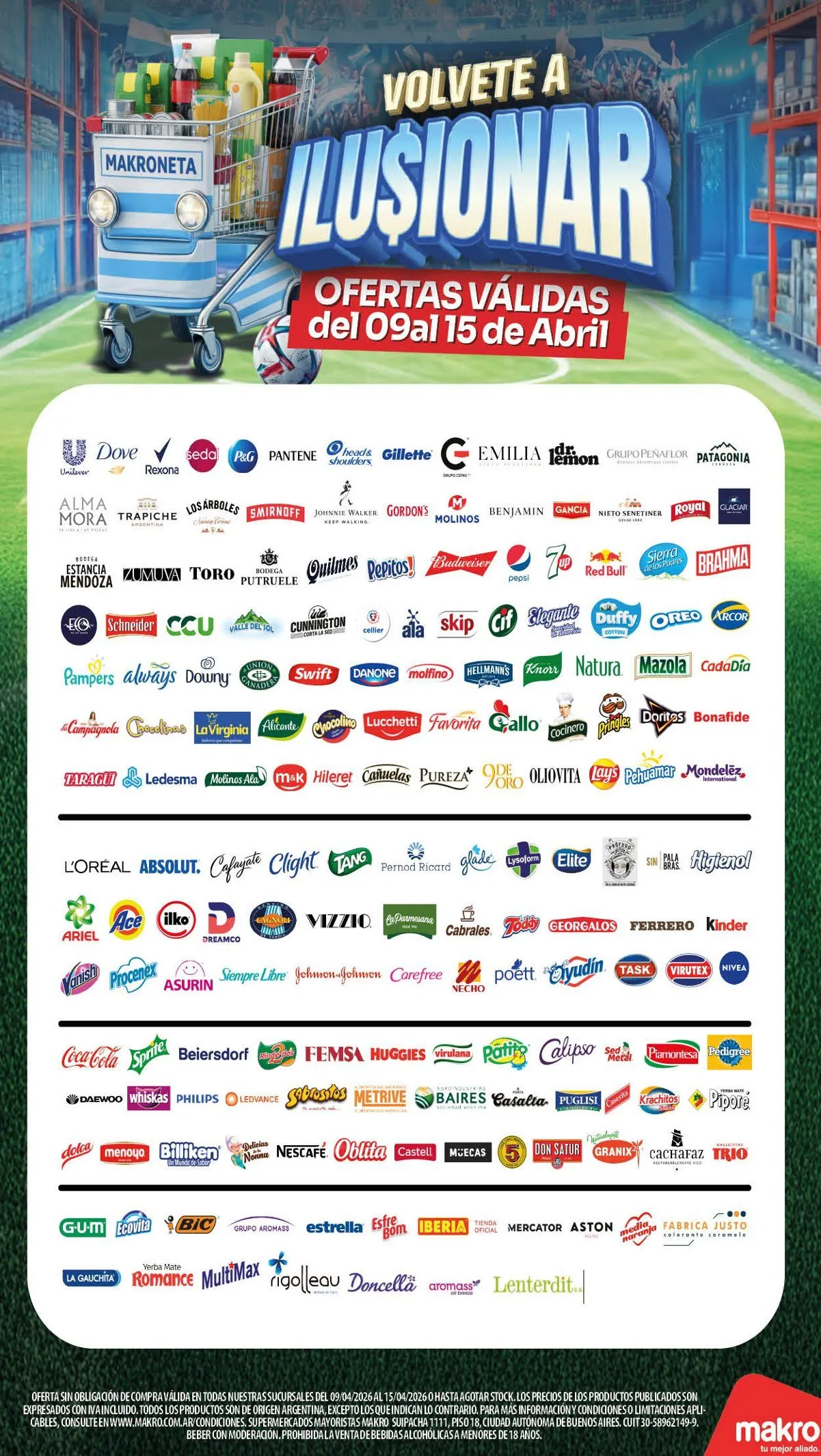 Ofertas de Ofertas Makro  9 de abril al 15 de abril 2026 - Página 1 del catálogo