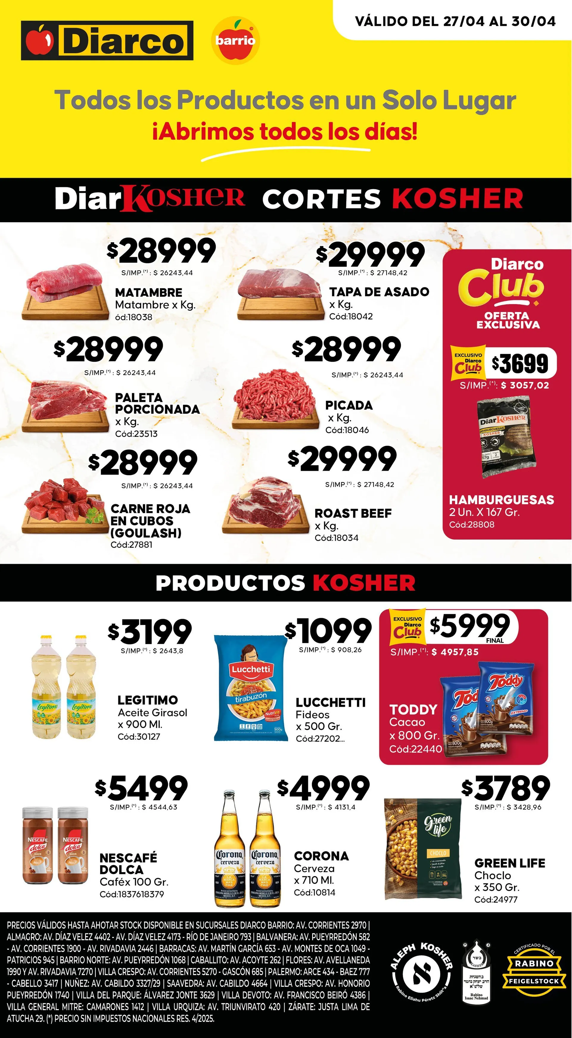 Ofertas de Diarco Ofertas 27 de abril al 30 de mayo 2026 - Página 1 del catálogo