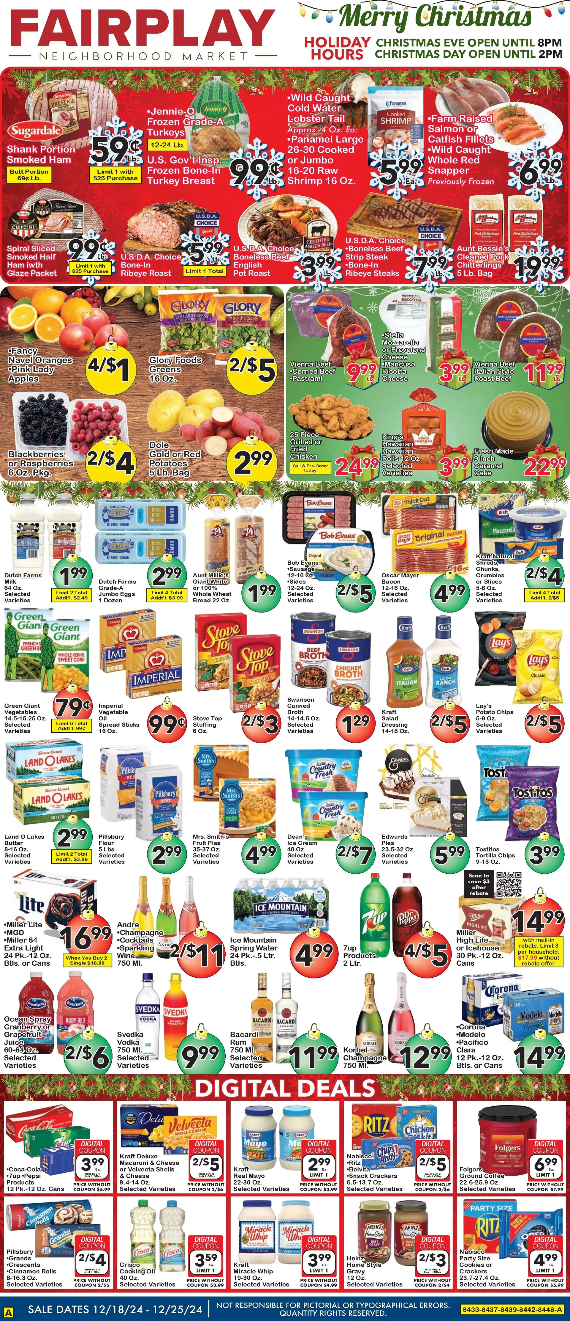 Weekly ad FairPlay Weekly Ad from December 18 to December 25 2024 - Page 1