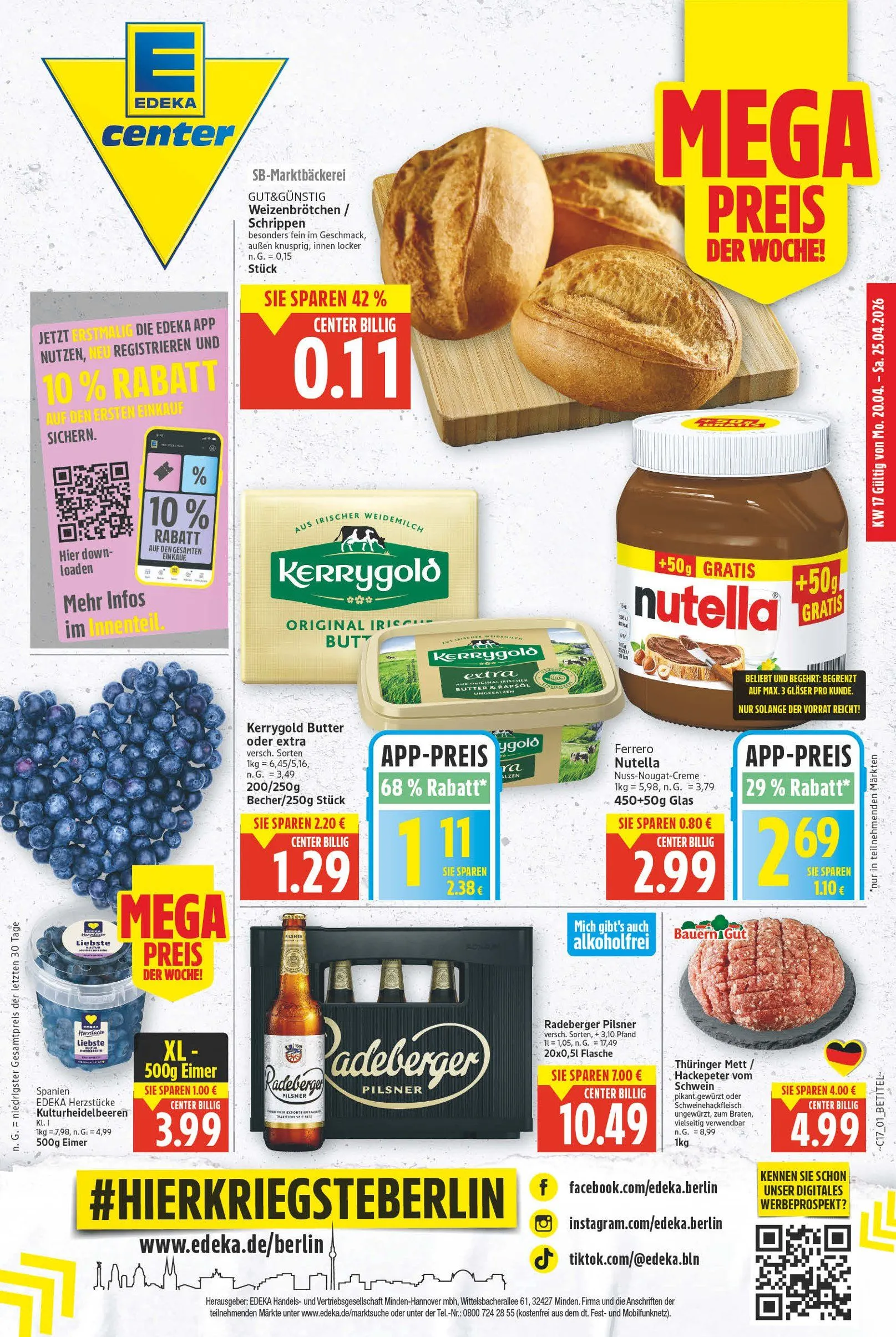 Edeka Prospekte von 22. April bis 28. April 2026 - Prospekt seite 1