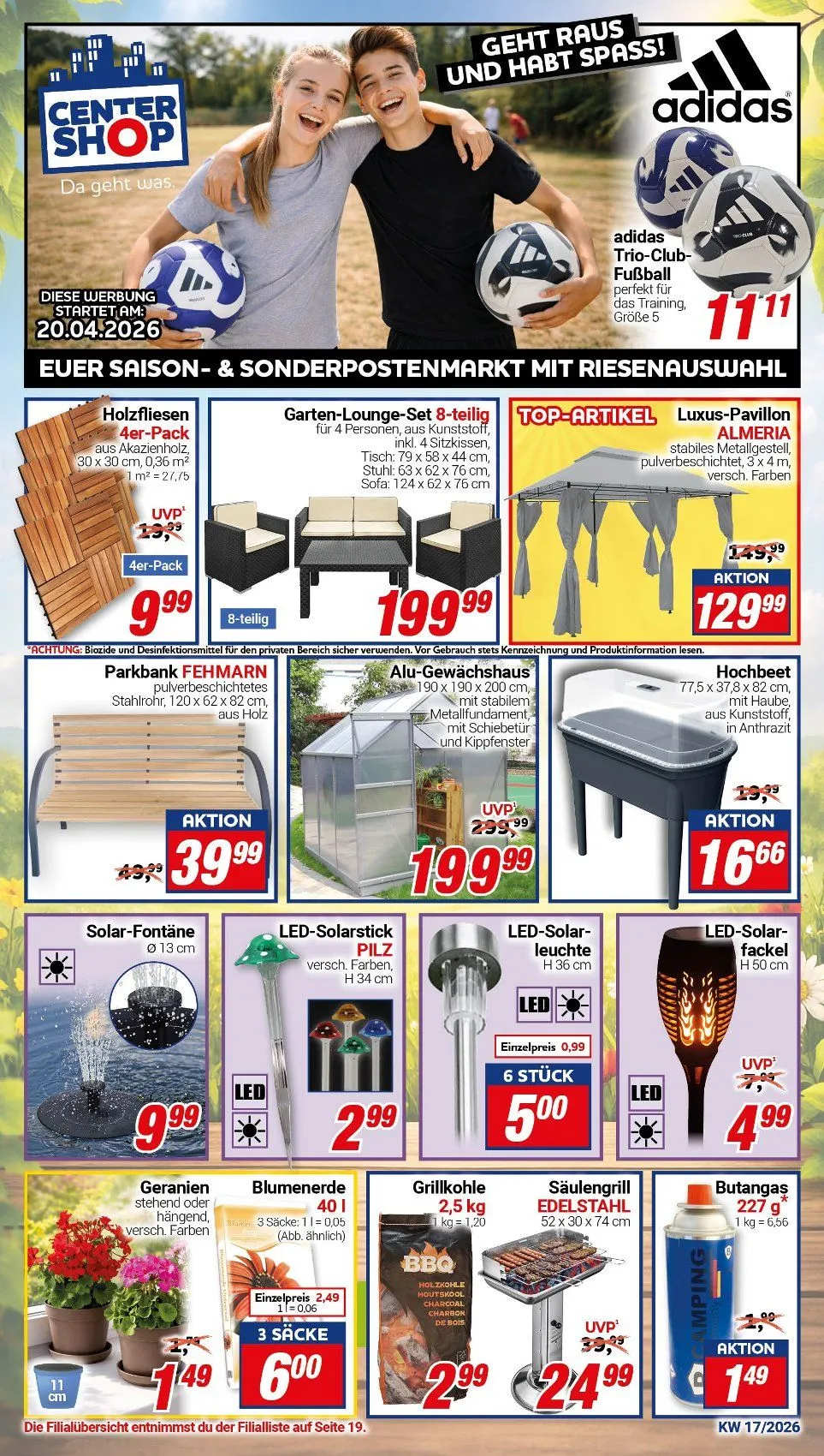  CENTERSHOP Prospekte von 20. April bis 25. April 2026 - Prospekt seite 