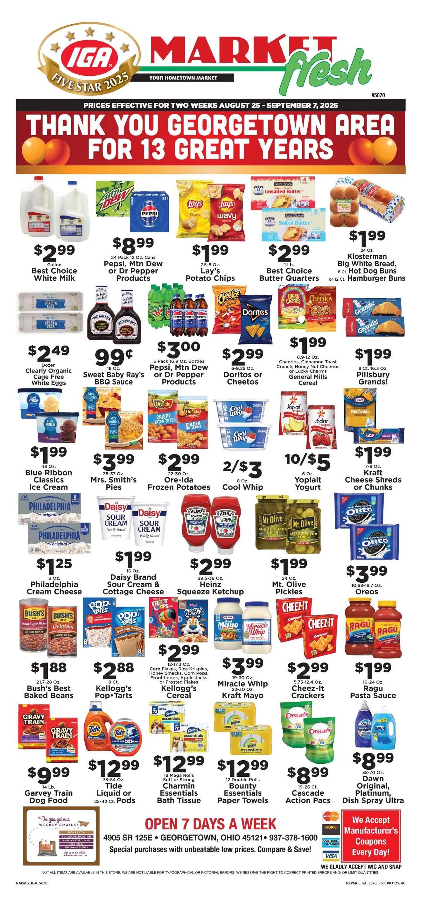 Weekly ad IGA Sales from August 25 to September 7 2025 - Page 1
