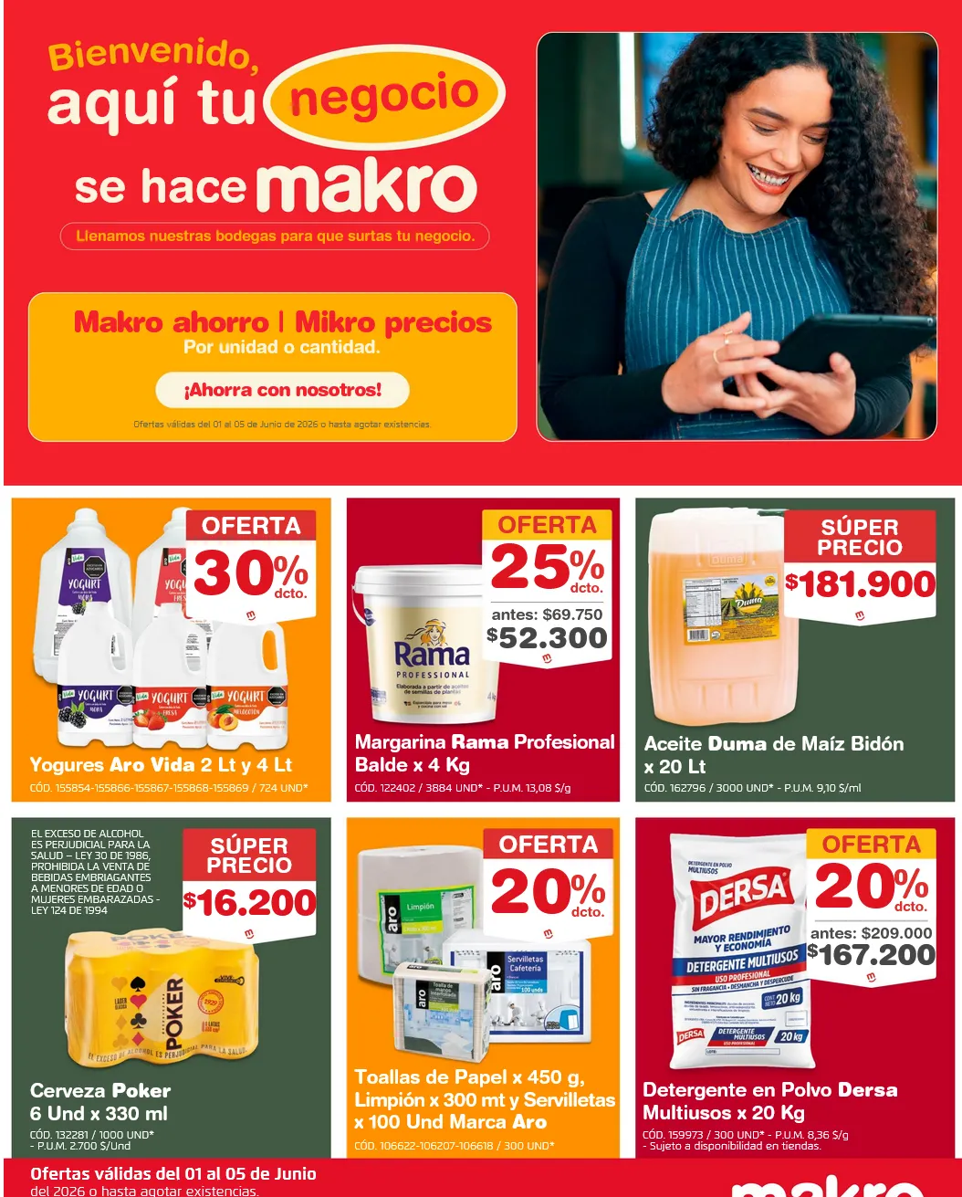 Catalogo de Makro Ofertas 1 de junio al 5 de junio 2026 - Pag 1